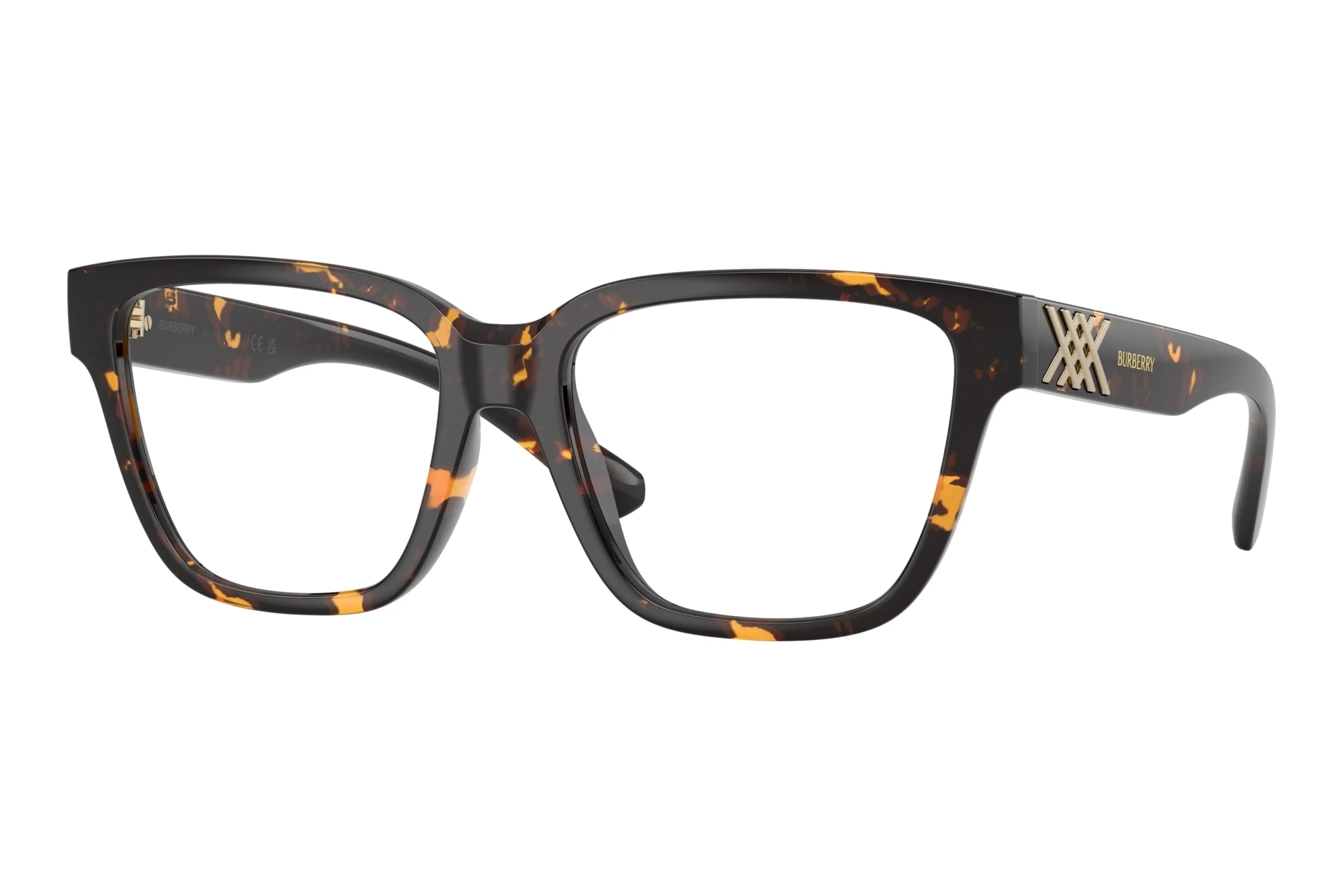 Burberry BE2457U 4106 Yellow Havana Burberry BE2457U 4106 Yellow Havana