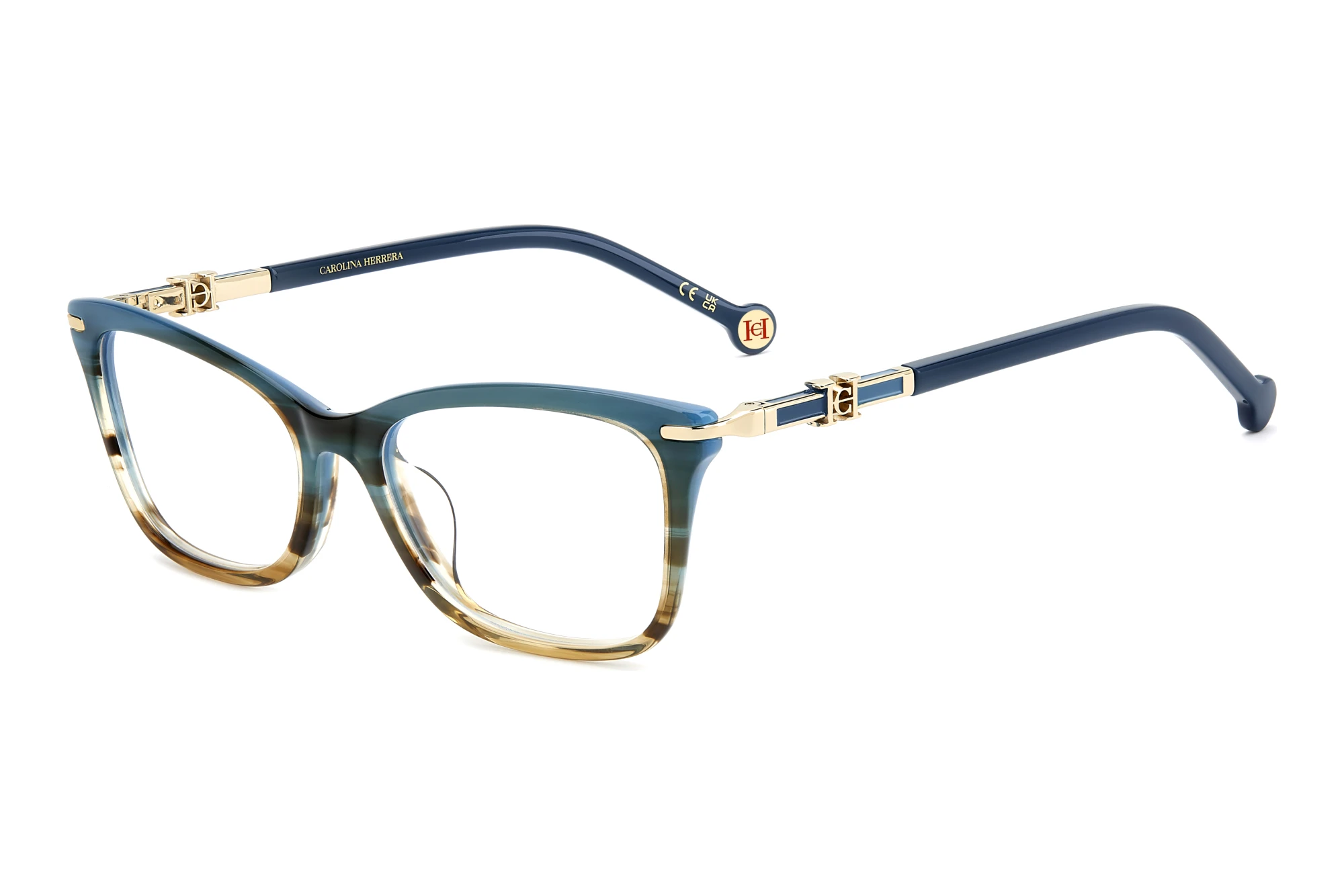 Carolina Herrera HER 0423/G RFD GREEN STRIPPED BROWN Carolina Herrera HER 0423/G RFD GREEN STRIPPED BROWN