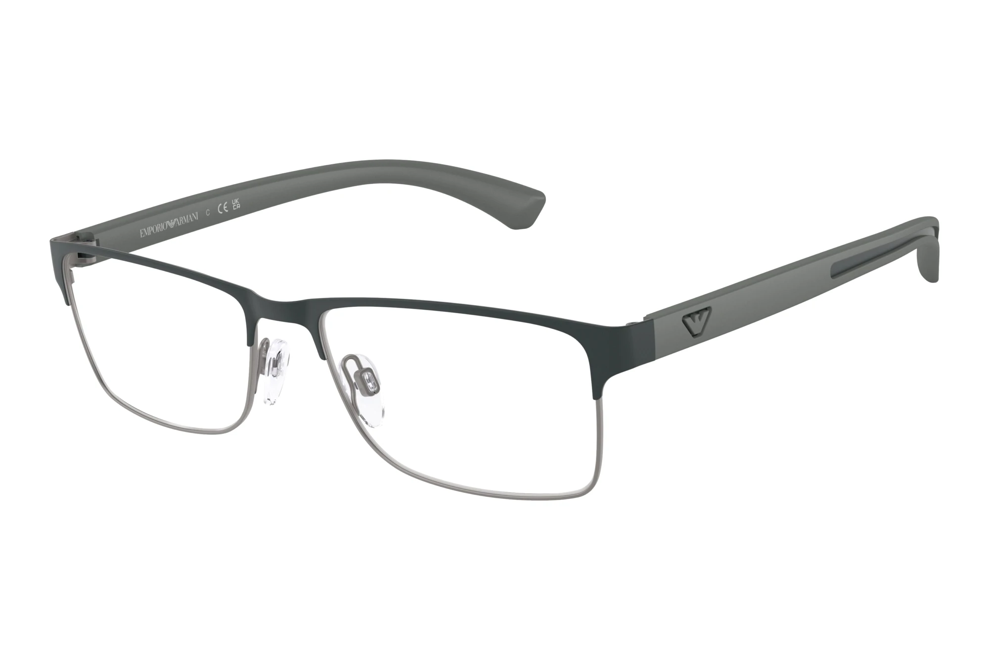 Emporio Armani EA1052 3443 Matte Dark Grey On Gunmetal Emporio Armani EA1052 3443 Matte Dark Grey On Gunmetal