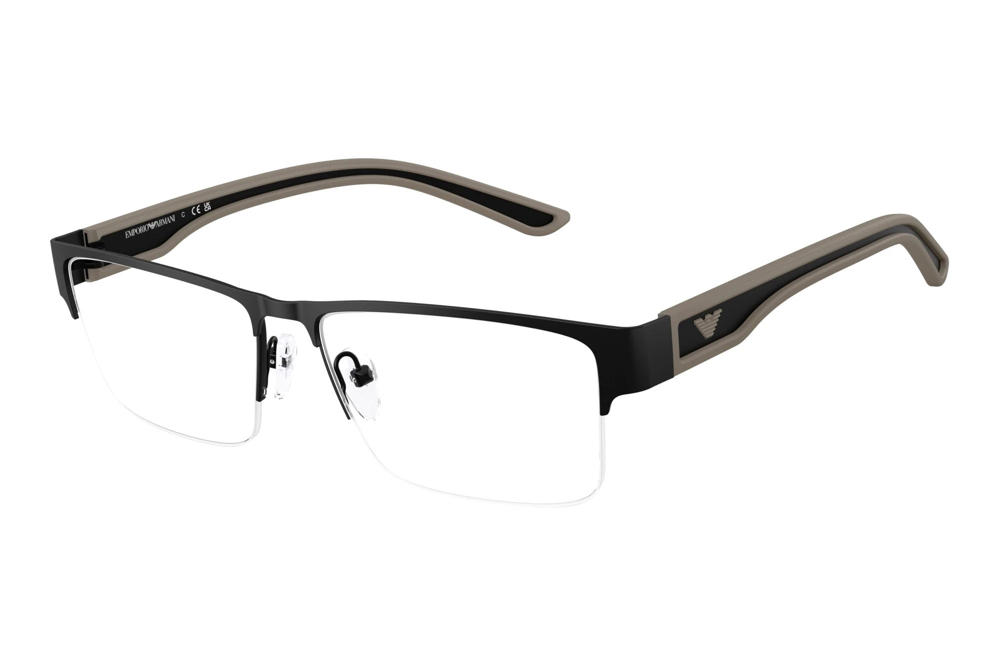 Emporio Armani EA1182 3001 Rubberized Matte Black Emporio Armani EA1182 3001 Rubberized Matte Black