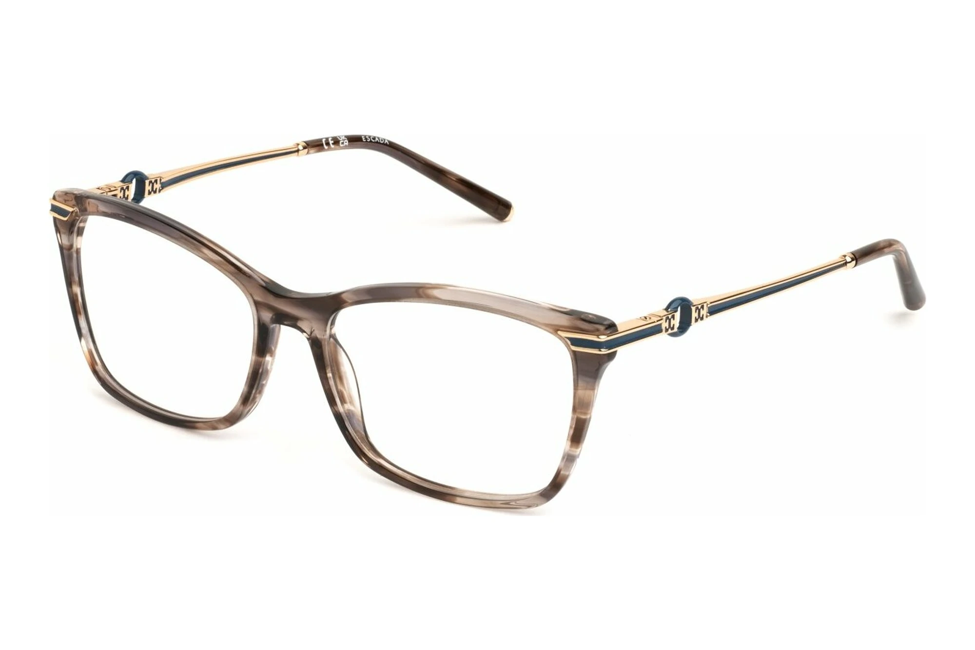 Escada VESE73 0M61 SHINY STRIPED BLUE/BROWN Escada VESE73 0M61 SHINY STRIPED BLUE/BROWN