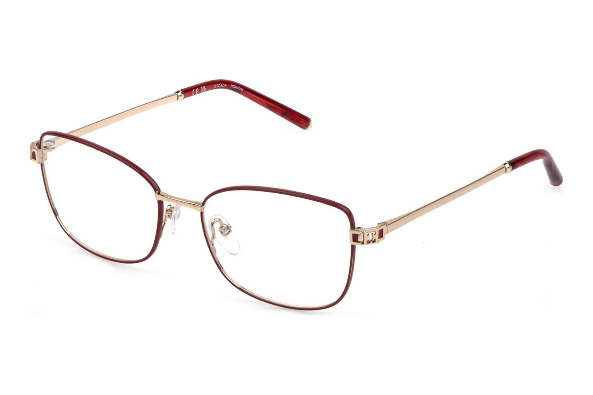 Escada VESG32 0357 SHINY ROSE GOLD WITH RED PARTS Escada VESG32 0357 SHINY ROSE GOLD WITH RED PARTS