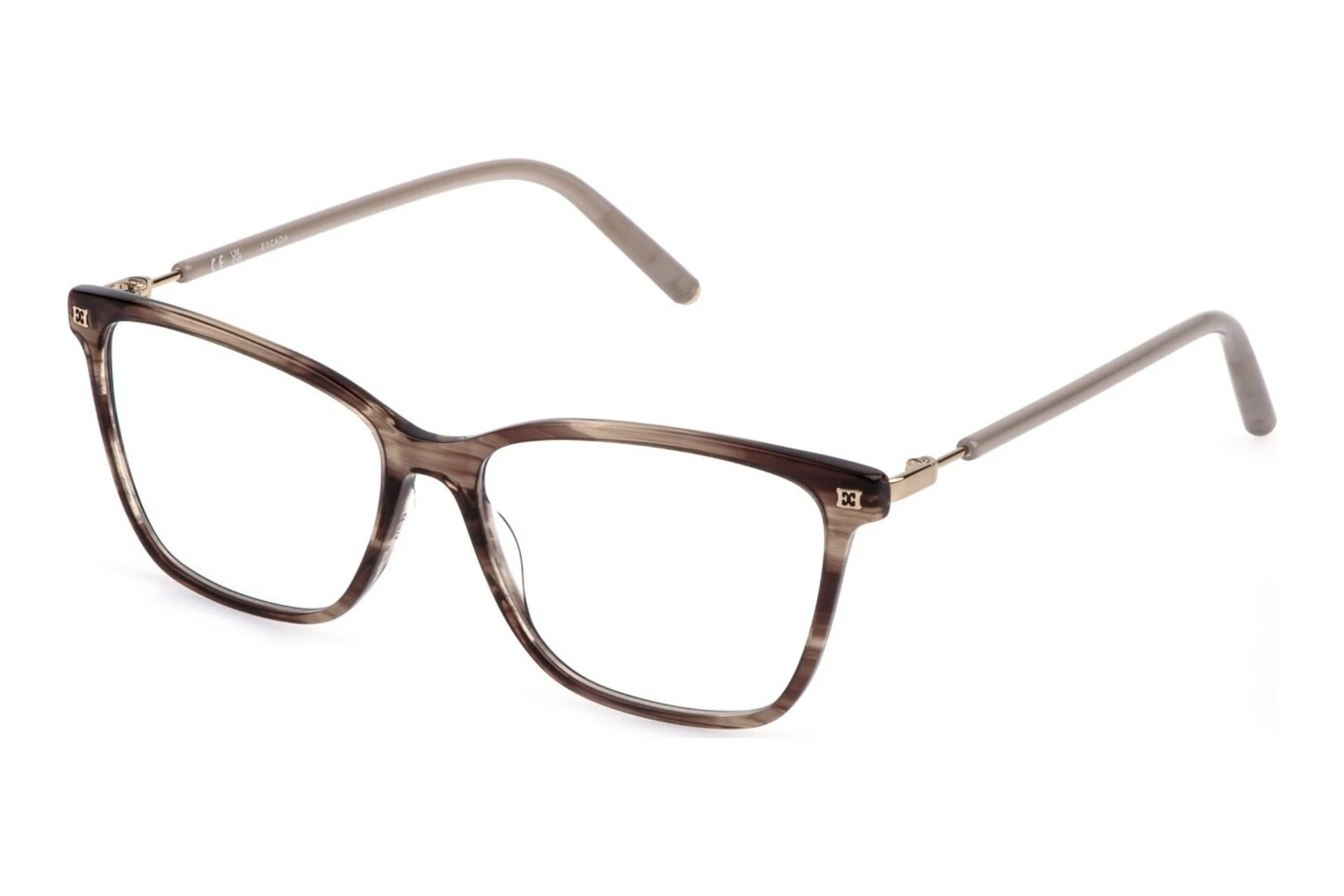 Escada VESG34 06YH SHINY STRIPED BROWN Escada VESG34 06YH SHINY STRIPED BROWN