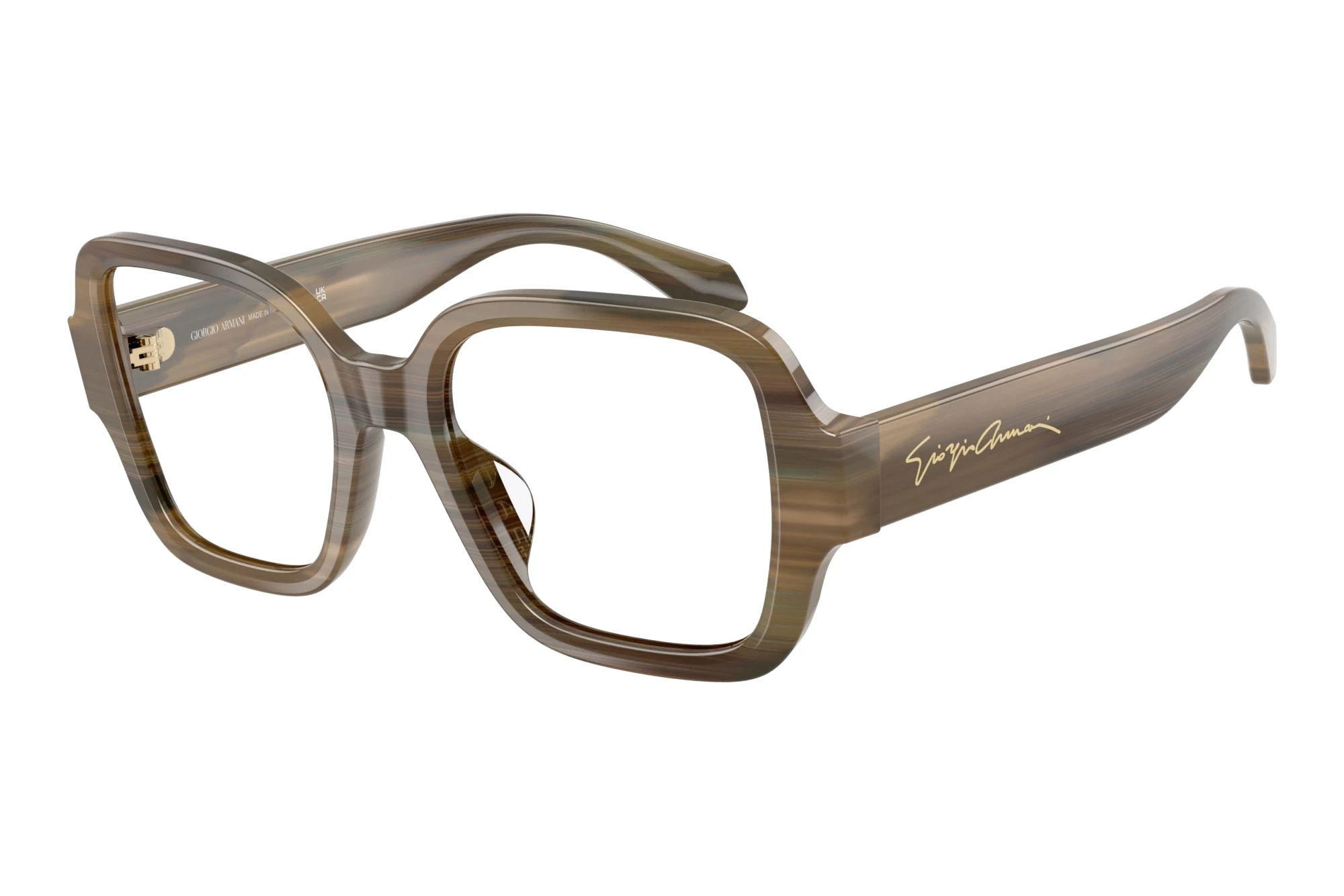 Giorgio Armani AR7297U 6480 Striped Green Giorgio Armani AR7297U 6480 Striped Green