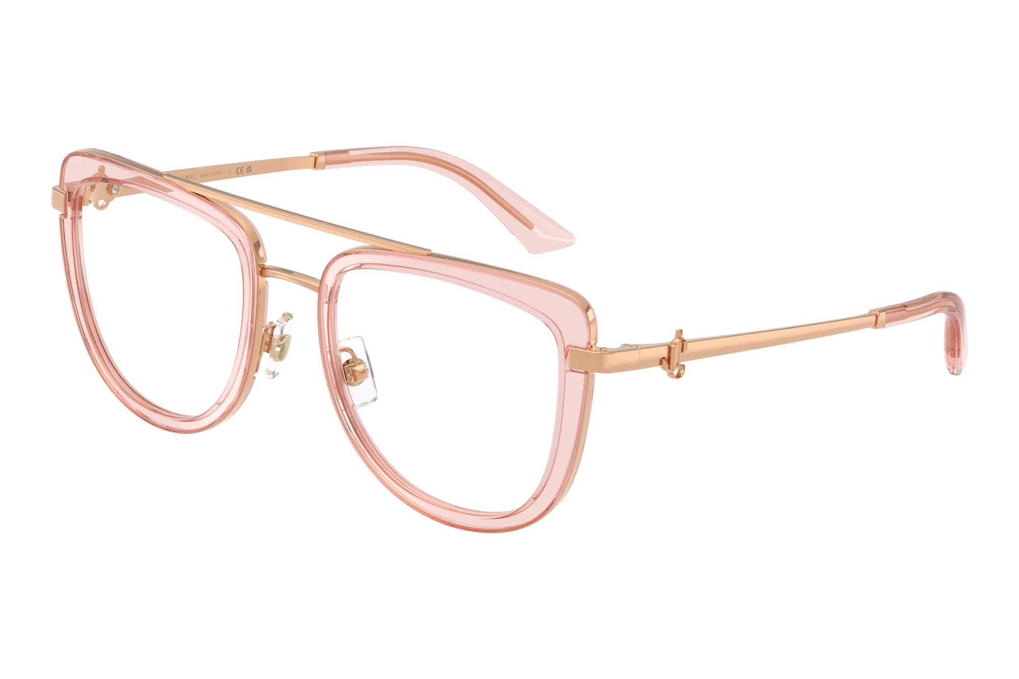 Jimmy Choo JC2024B 3008 Rose Gold/Transparent Rose Jimmy Choo JC2024B 3008 Rose Gold/Transparent Rose