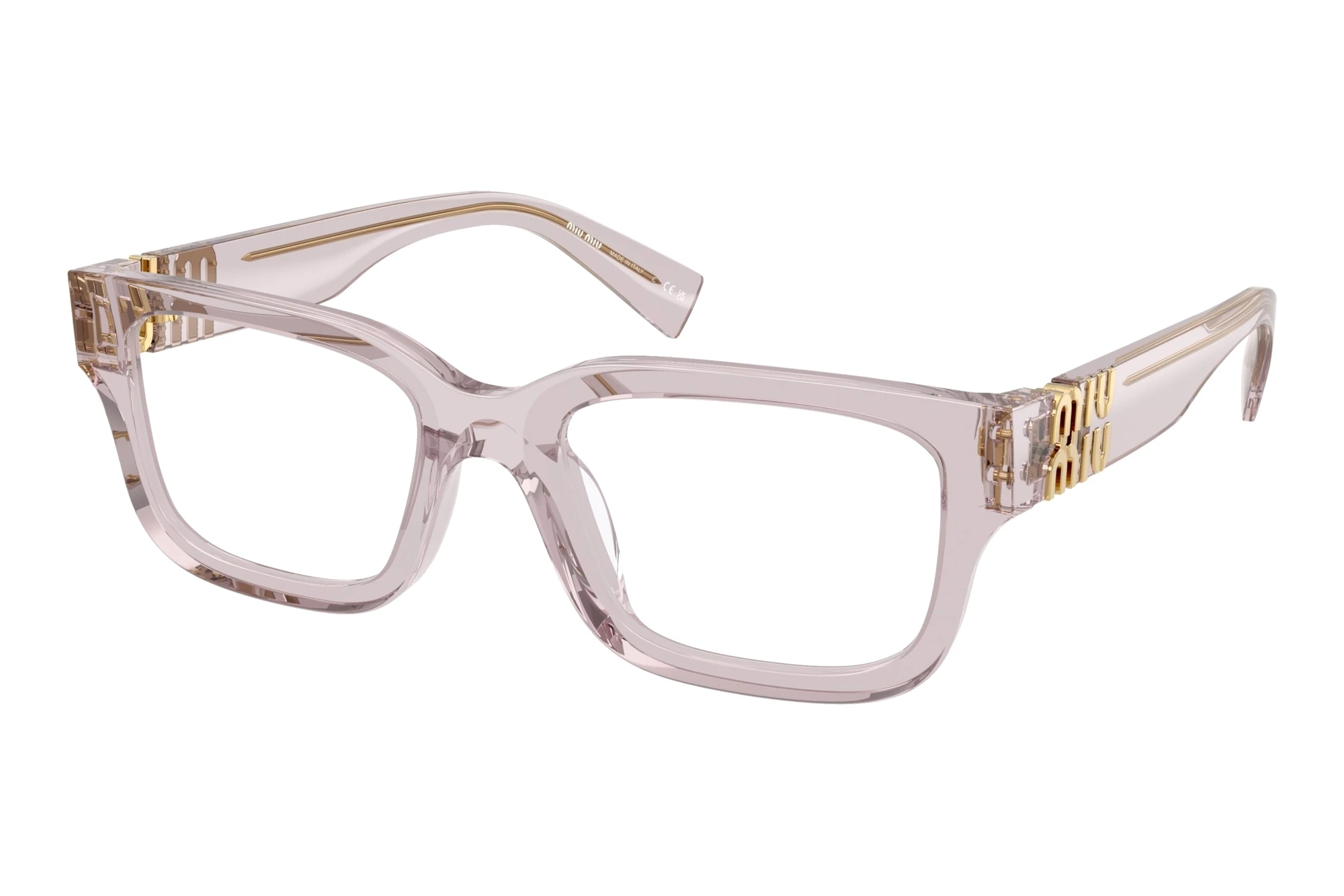 Miu Miu MU 02YV 12W1O1 Transparent Mauve Miu Miu MU 02YV 12W1O1 Transparent Mauve