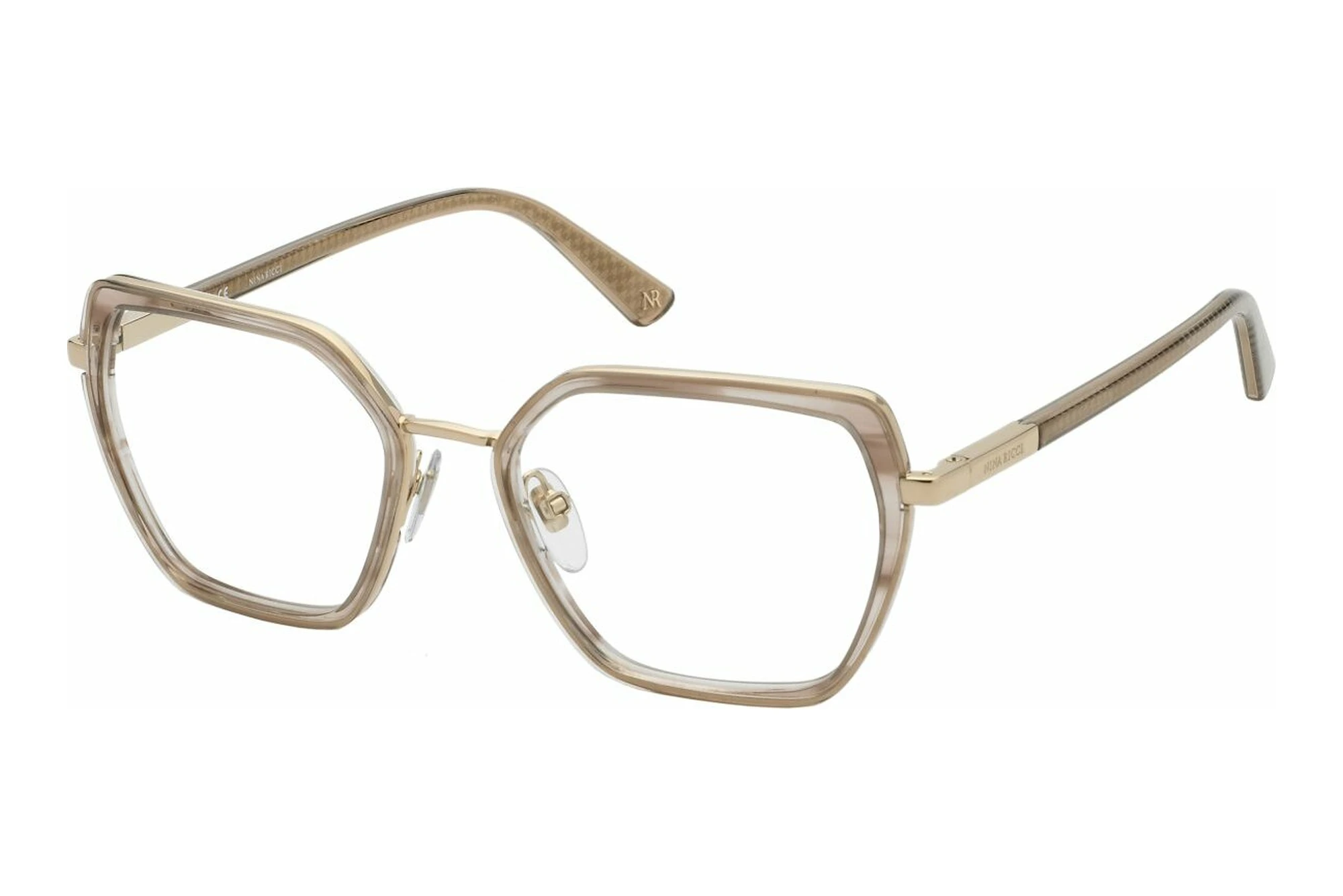 Nina Ricci VNR332 0367 SHINY ROSE GOLD WITH BROWN PARTS Nina Ricci VNR332 0367 SHINY ROSE GOLD WITH BROWN PARTS