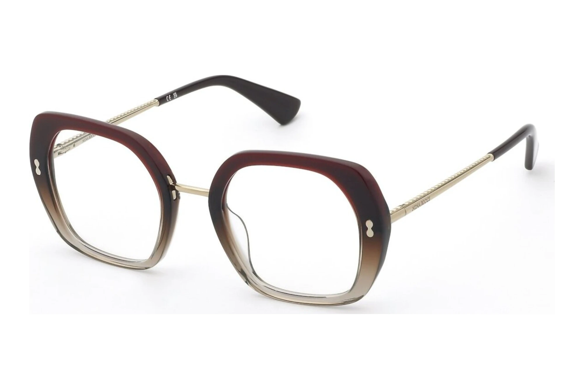 Nina Ricci VNR453 0AH7 SHINY BORDEAUX GRAD.BROWN Nina Ricci VNR453 0AH7 SHINY BORDEAUX GRAD.BROWN