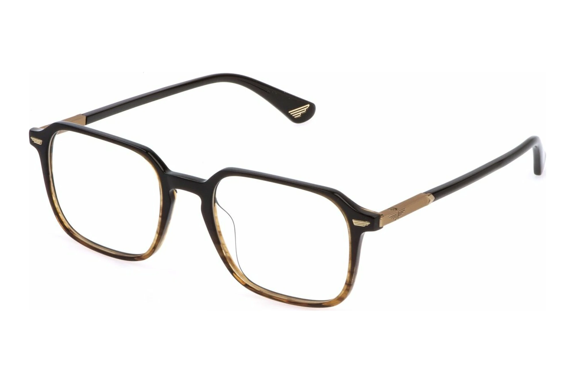 Police VPLQ69 06YH SHINY STRIPED BROWN Police VPLQ69 06YH SHINY STRIPED BROWN
