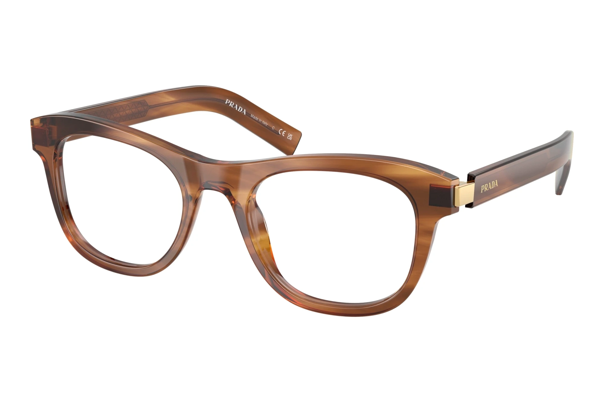 Prada PR D17V 25O1O1 Striped Rosewood Prada PR D17V 25O1O1 Striped Rosewood