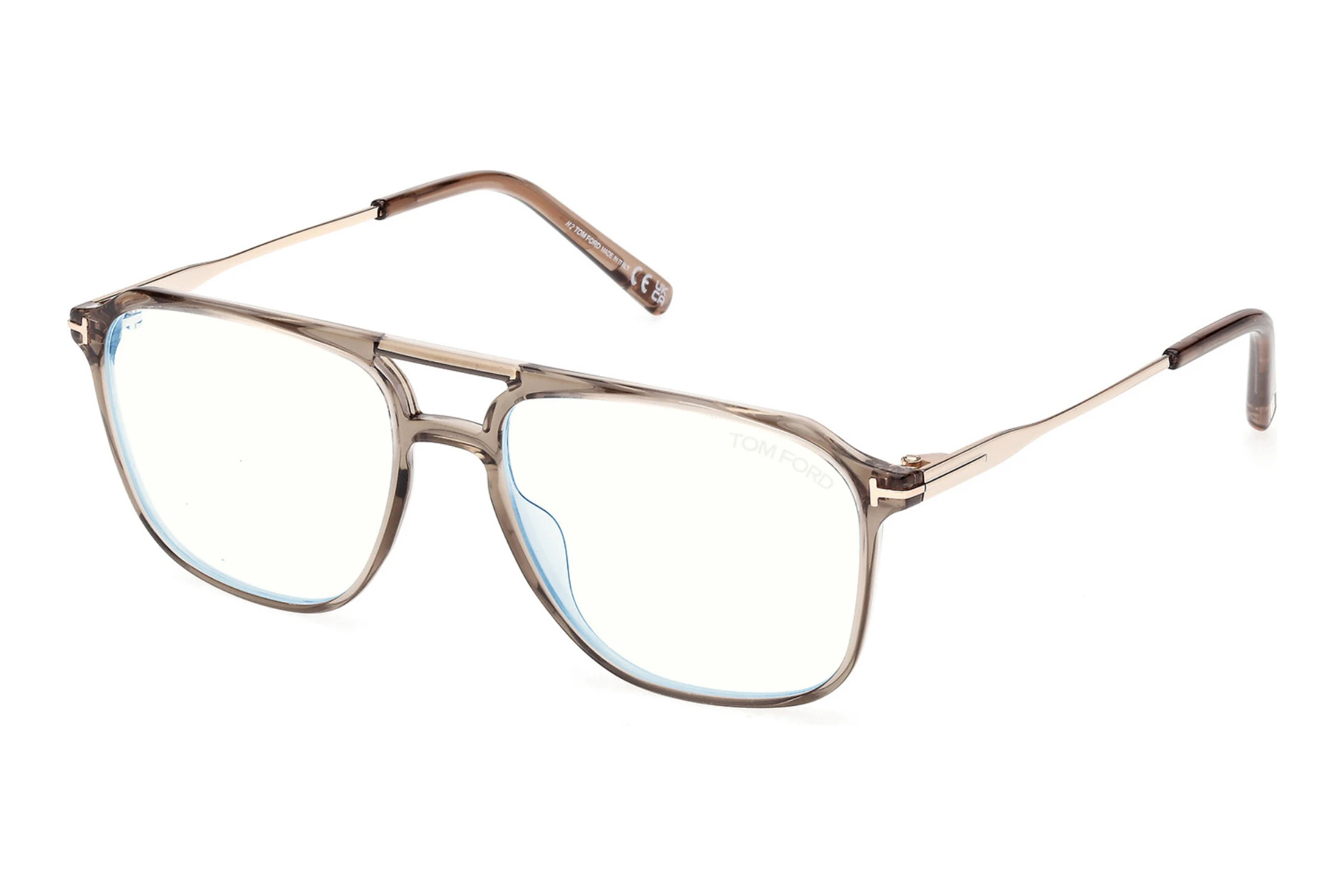 Tom Ford FT5665-B 045 Glänzend Hellbraun Tom Ford FT5665-B 045 Glänzend Hellbraun