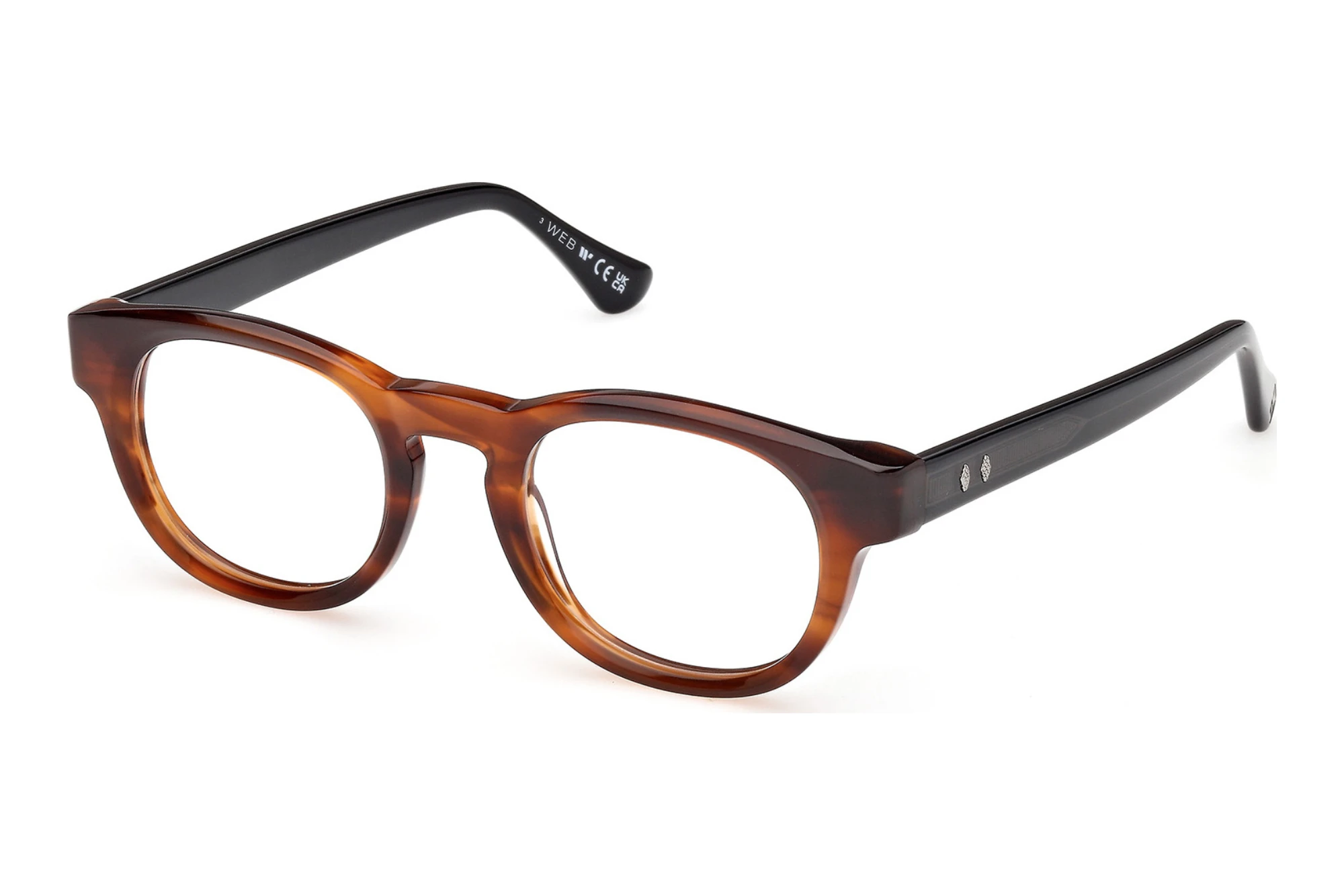 Web Eyewear WE5465 047 Hellbraun/Gestreift Web Eyewear WE5465 047 Hellbraun/Gestreift