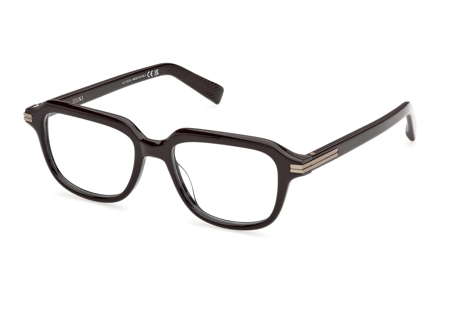 Zegna EZ5345 048 Glänzend Dunkelbraun Zegna EZ5345 048 Glänzend Dunkelbraun
