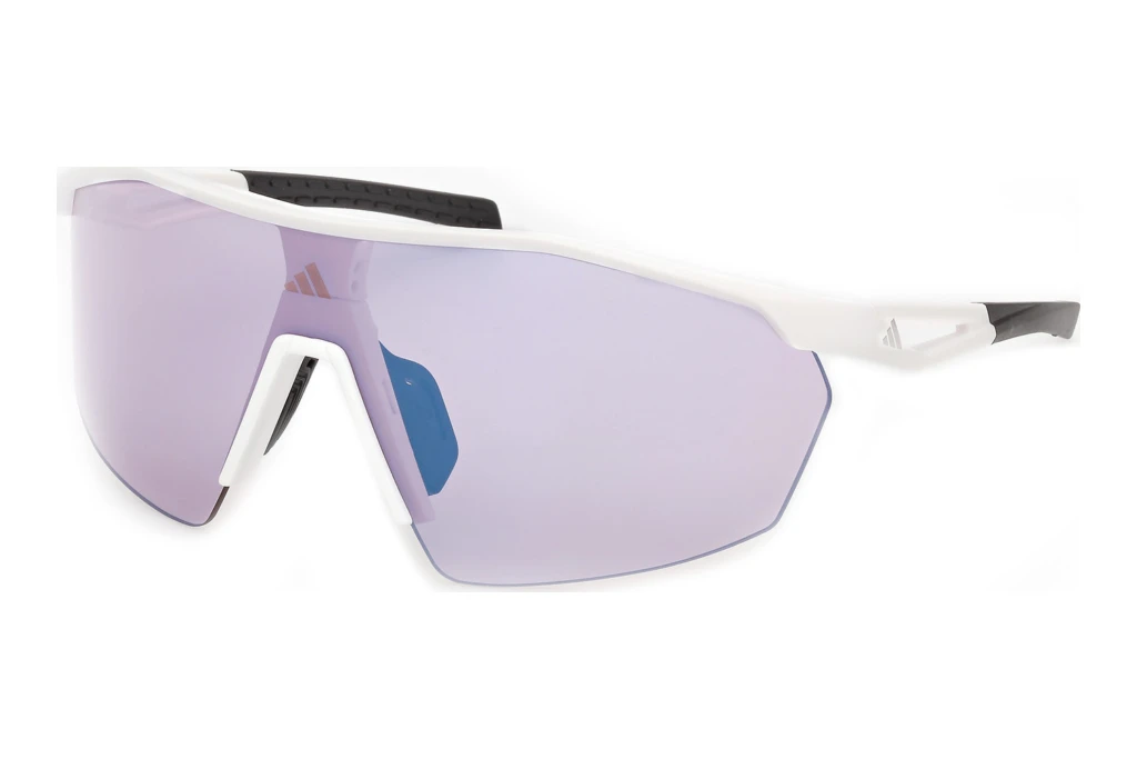 Adidas SP0115 21X blau verspiegeltMatt Weiss Adidas SP0115 21X blau verspiegeltMatt Weiss