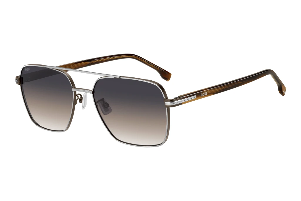 Boss BOSS 1846/G/S 8OQ/PR GREY BROWN DOUBLESHADEBRAUN Boss BOSS 1846/G/S 8OQ/PR GREY BROWN DOUBLESHADEBRAUN