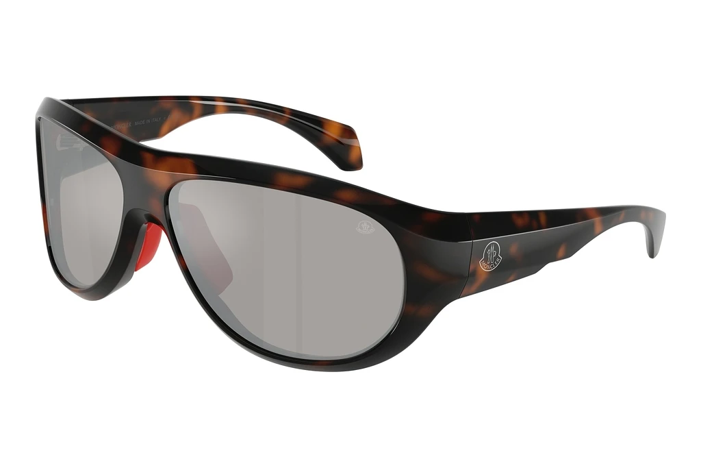 Moncler ME8013 50216G Mirror SilverShiny Dark Havana Moncler ME8013 50216G Mirror SilverShiny Dark Havana