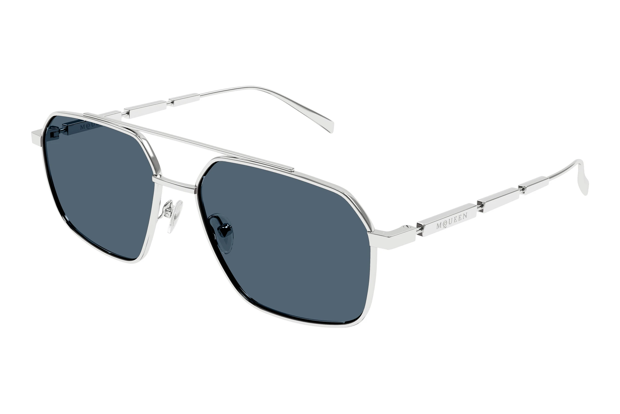Alexander McQueen AM0477S 004 SILVER Alexander McQueen AM0477S 004 SILVER
