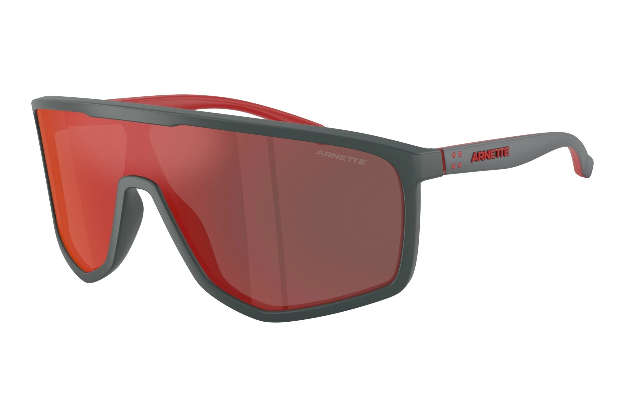 Arnette AN4360 28416Q Dark Grey Mirror Red/YellowDark Grey Arnette AN4360 28416Q Dark Grey Mirror Red/YellowDark Grey