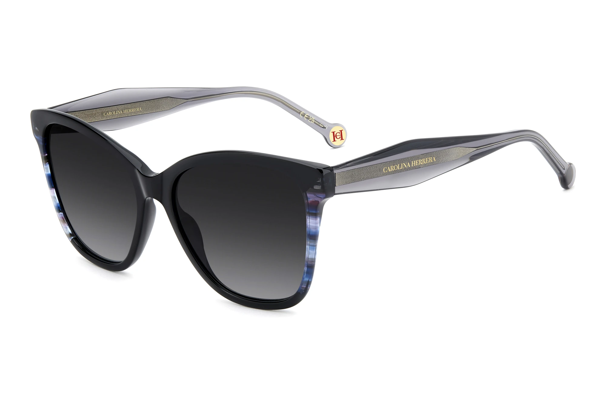 Carolina Herrera HER 0390/S 807/9O DARK GREY SHADEDBLACK Carolina Herrera HER 0390/S 807/9O DARK GREY SHADEDBLACK