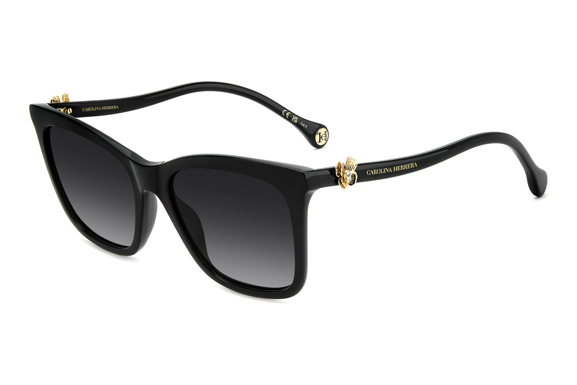 Carolina Herrera HER 0394/G/S 807/9O DARK GREY SHADEDBLACK Carolina Herrera HER 0394/G/S 807/9O DARK GREY SHADEDBLACK