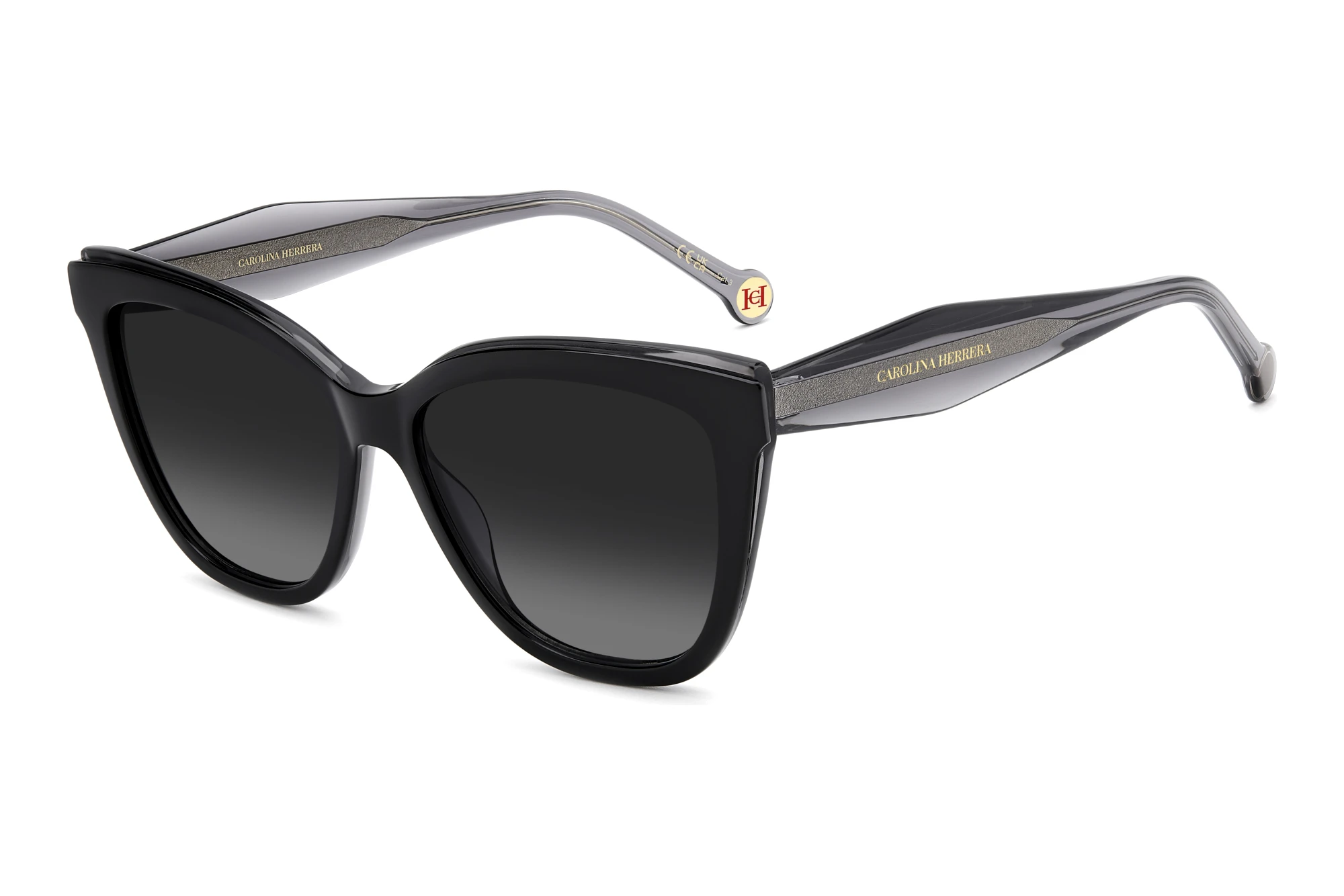 Carolina Herrera HER 0402/S 807/9O GREY SHADEDBLACK Carolina Herrera HER 0402/S 807/9O GREY SHADEDBLACK