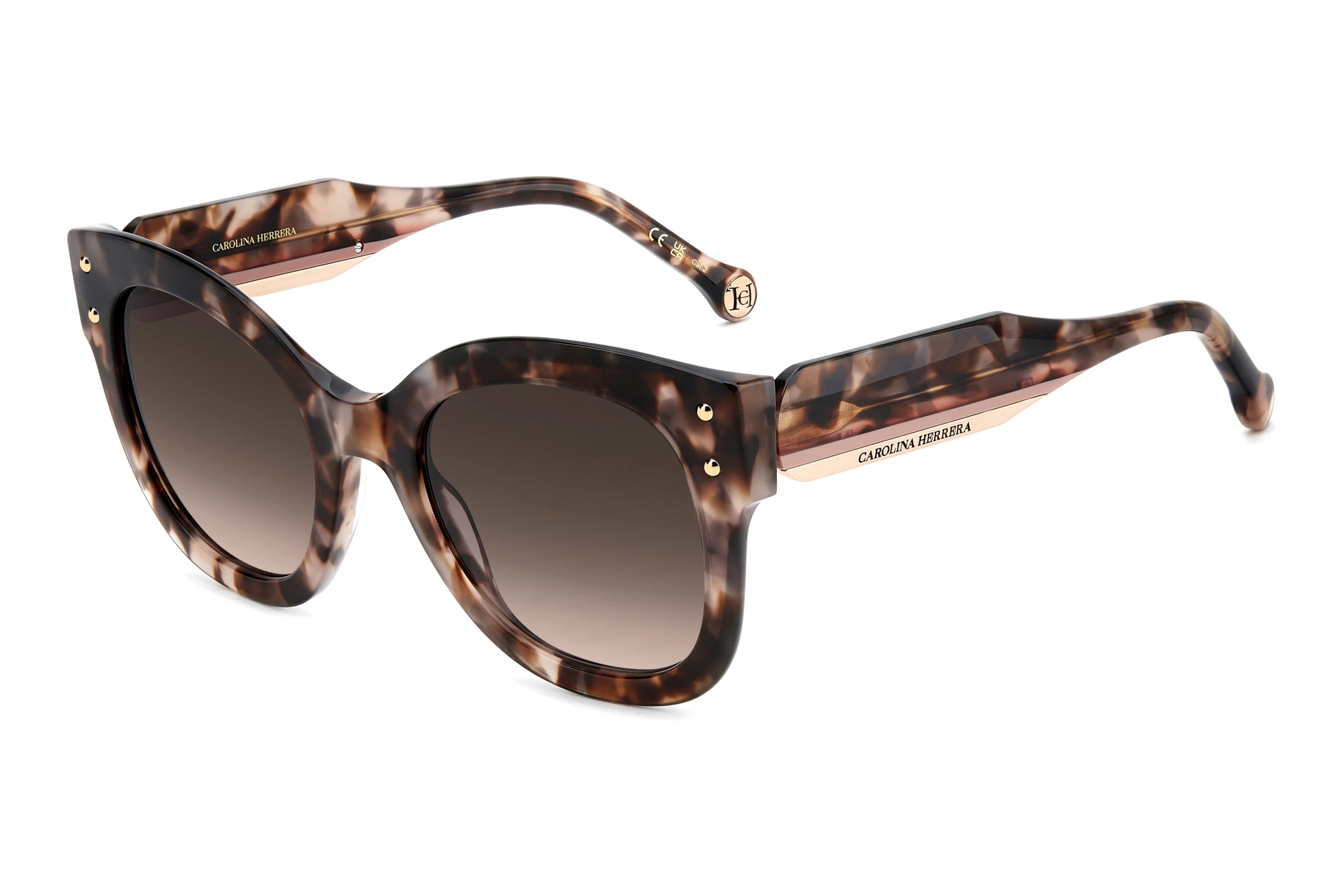 Carolina Herrera HER 0410/S L93/HA BROWN SHADEDPEACH HAVANA Carolina Herrera HER 0410/S L93/HA BROWN SHADEDPEACH HAVANA
