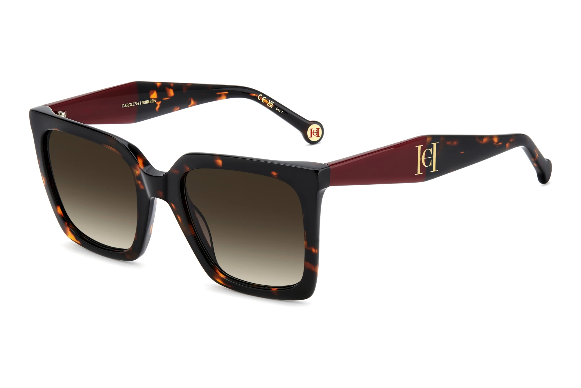 Carolina Herrera HER 0416/S 086/HA BROWN SHADEDHAVANA Carolina Herrera HER 0416/S 086/HA BROWN SHADEDHAVANA