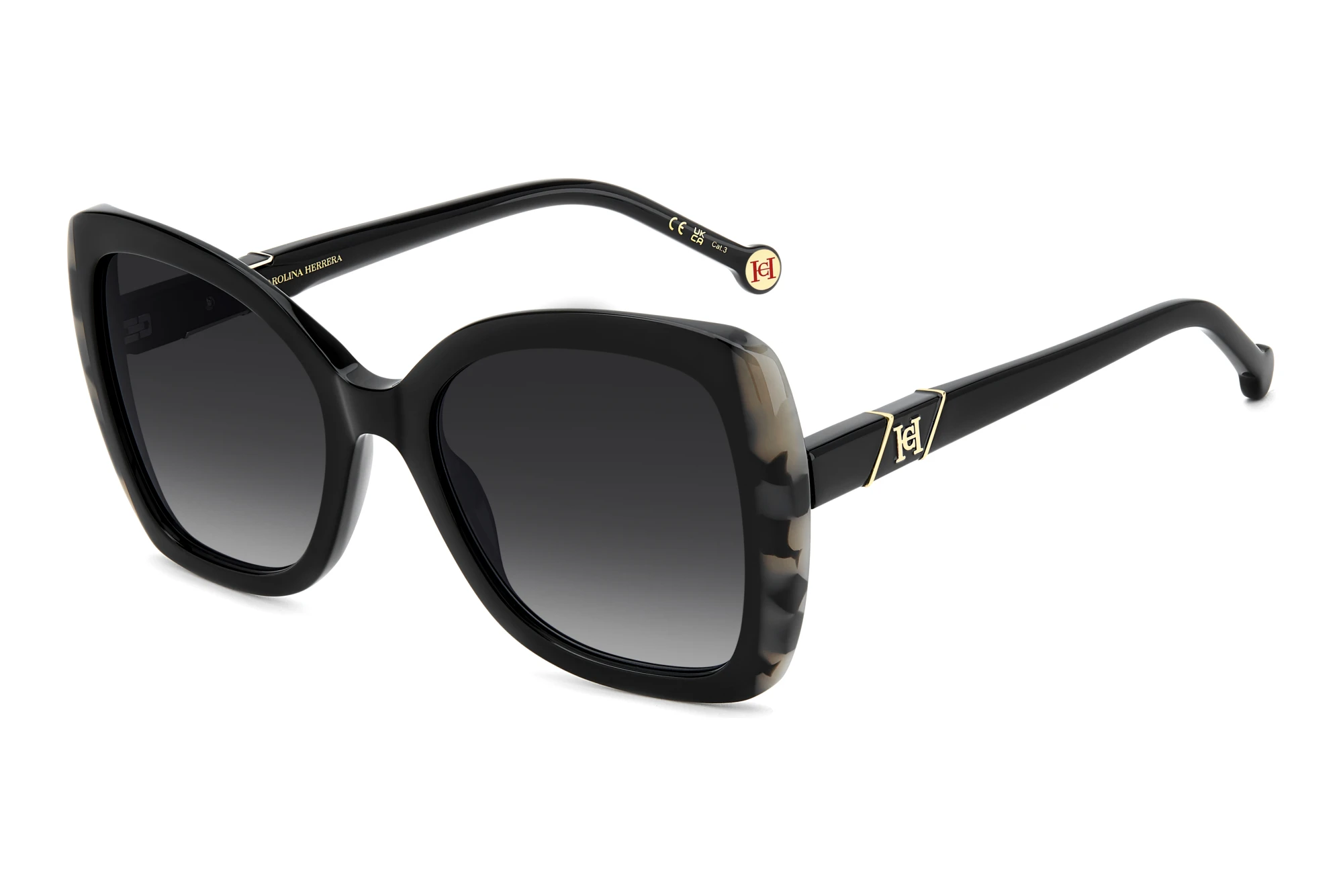 Carolina Herrera HER 0429/S 807/9O GREY SHADEDBLACK Carolina Herrera HER 0429/S 807/9O GREY SHADEDBLACK