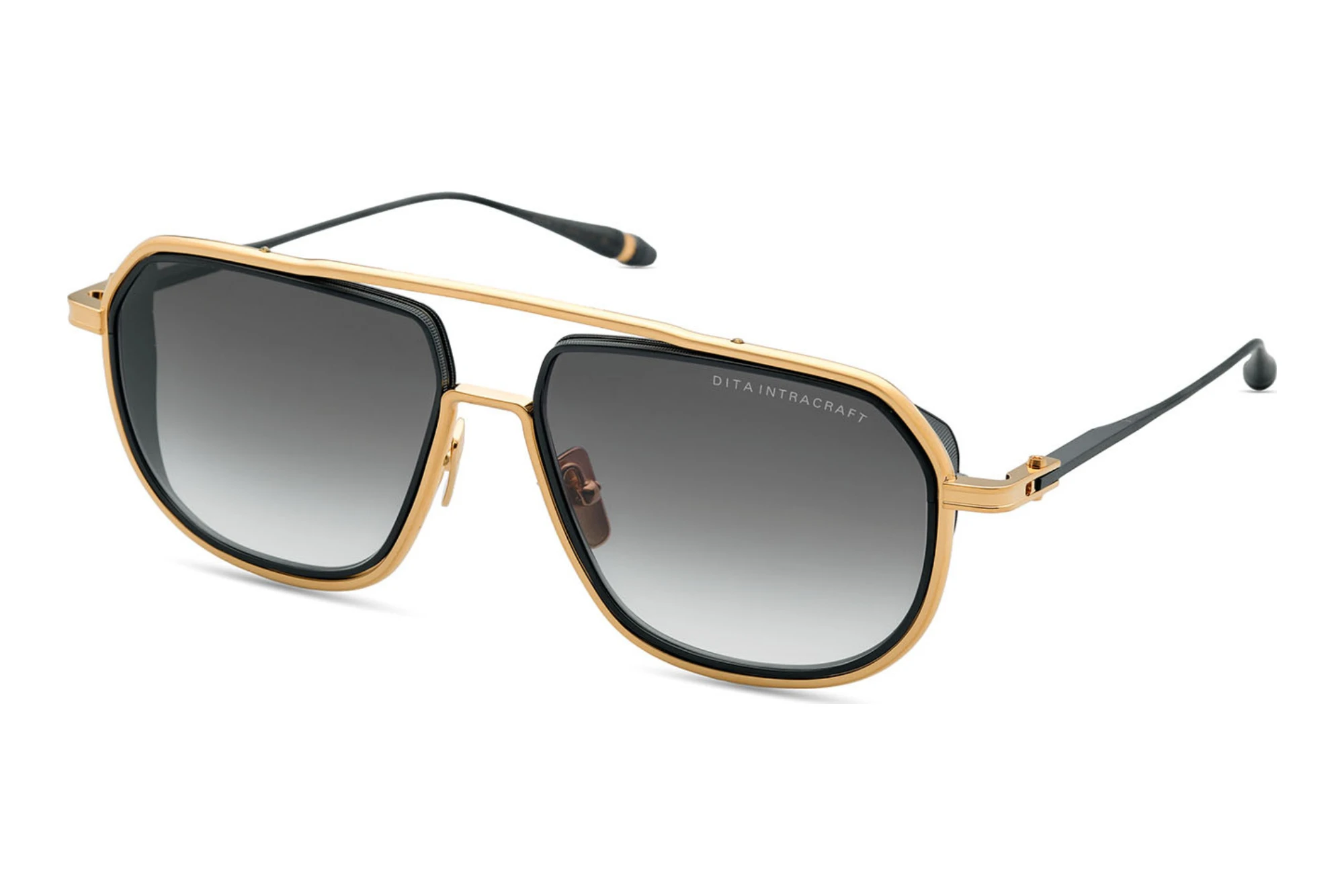 DITA DTS-165 01A GREY TO CLEAR GRADIENTYELLOW GOLD - BLACK IRON DITA DTS-165 01A GREY TO CLEAR GRADIENTYELLOW GOLD - BLACK IRON