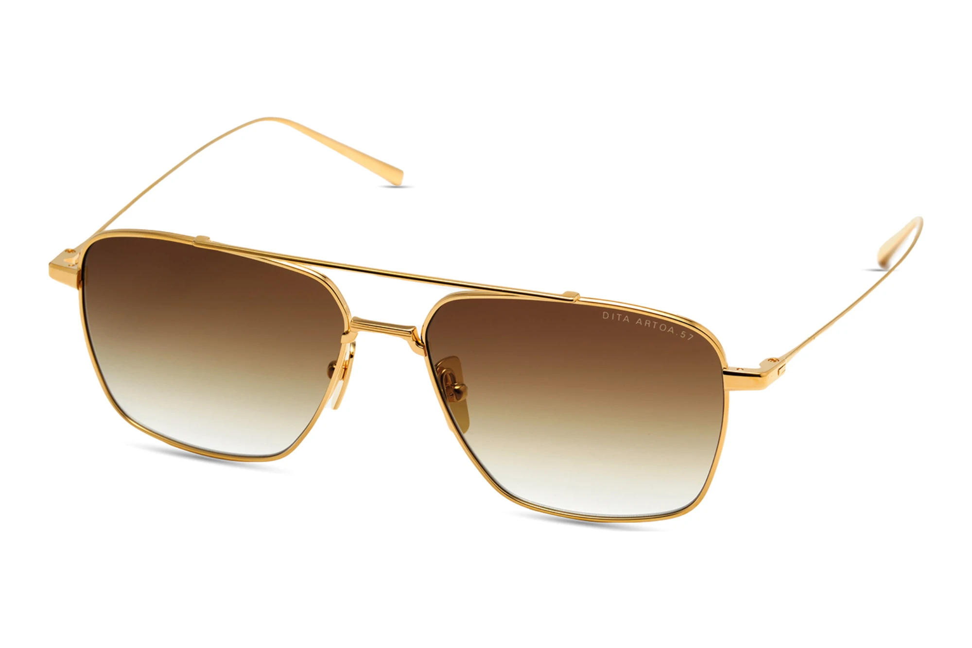 DITA DTS-181 01A BROWN TO CLEAR GRADIENTYELLOW GOLD DITA DTS-181 01A BROWN TO CLEAR GRADIENTYELLOW GOLD