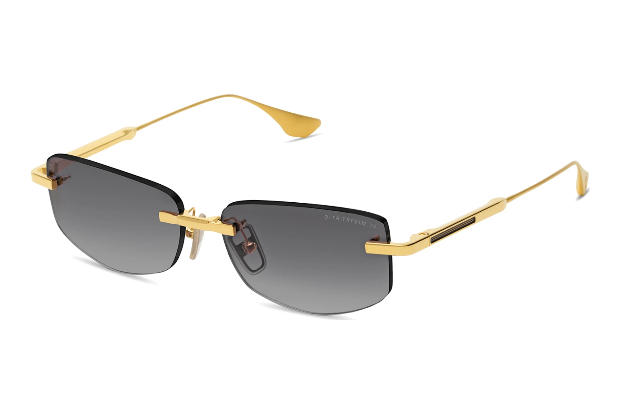 DITA DTS-182 01A DARK GREY TO CLEAR GRADIENTYELLOW GOLD DITA DTS-182 01A DARK GREY TO CLEAR GRADIENTYELLOW GOLD