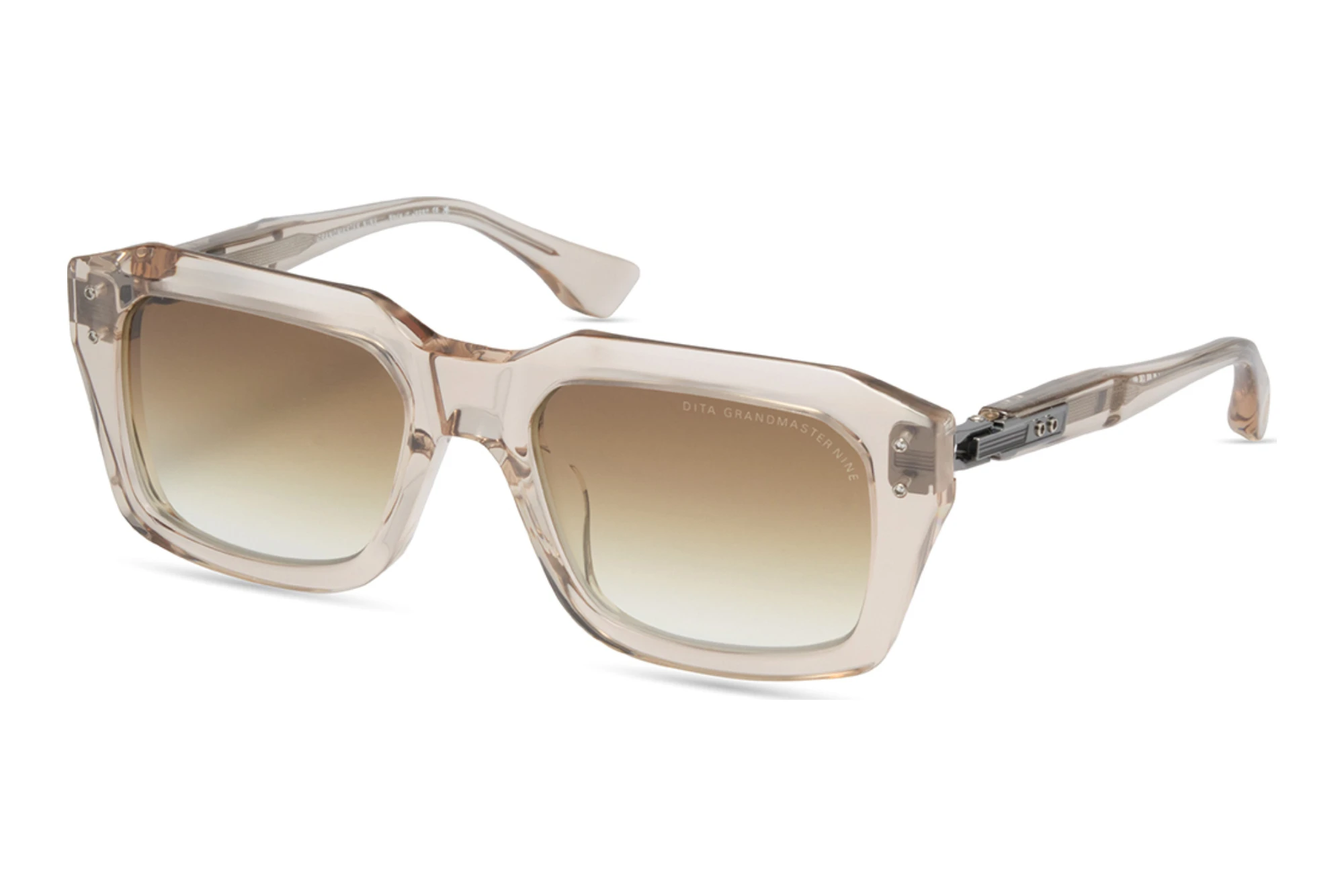 DITA DTS-464 02A-Asian-Fit BROWN TO CLEAR GRADIENTKHAKI CRYSTAL - ANTIQUE SILVER DITA DTS-464 02A-Asian-Fit BROWN TO CLEAR GRADIENTKHAKI CRYSTAL - ANTIQUE SILVER