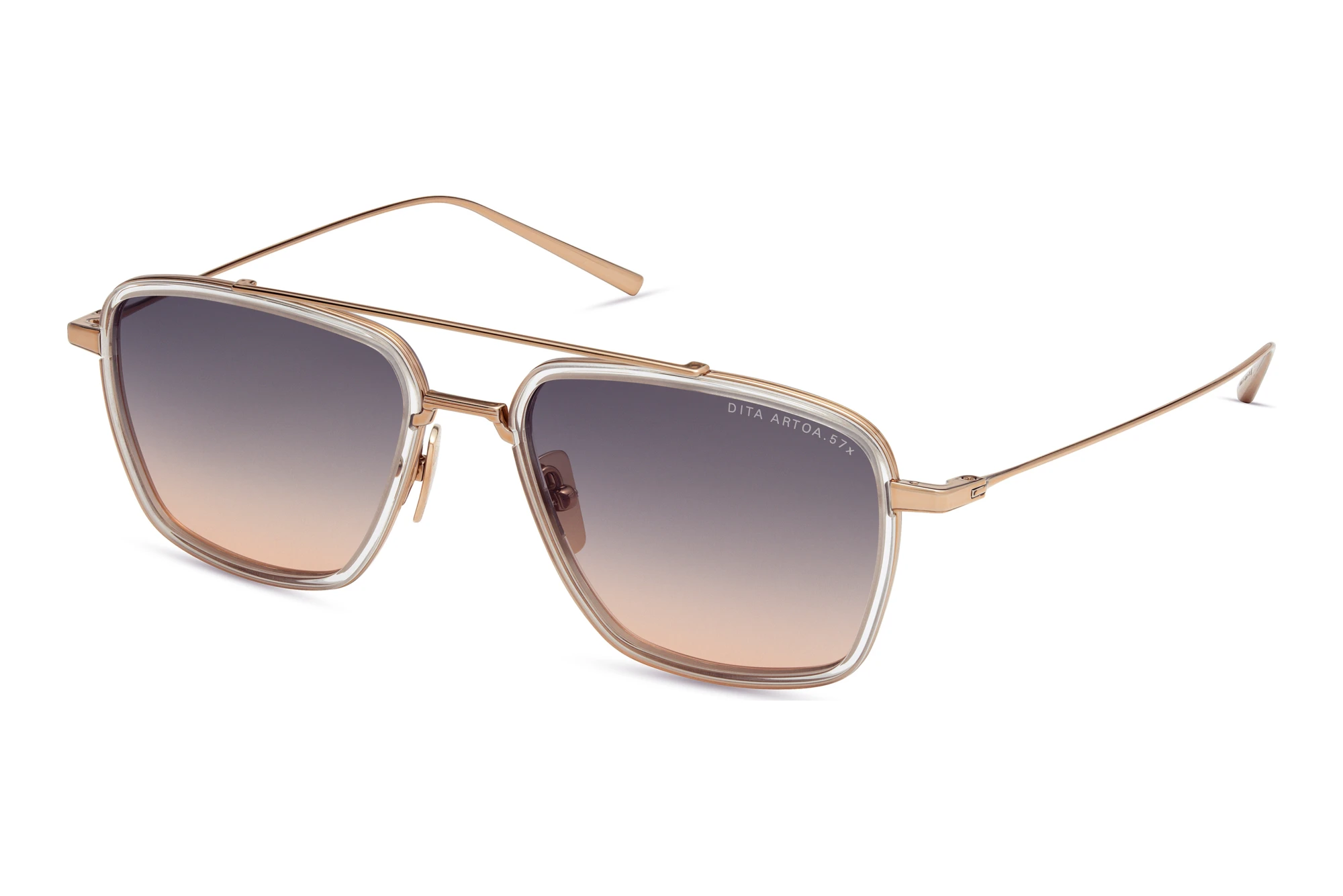 DITA DTS-476 02A GREY TO PEACH GRADIENTROSE GOLD - CRYSTAL CLEAR DITA DTS-476 02A GREY TO PEACH GRADIENTROSE GOLD - CRYSTAL CLEAR