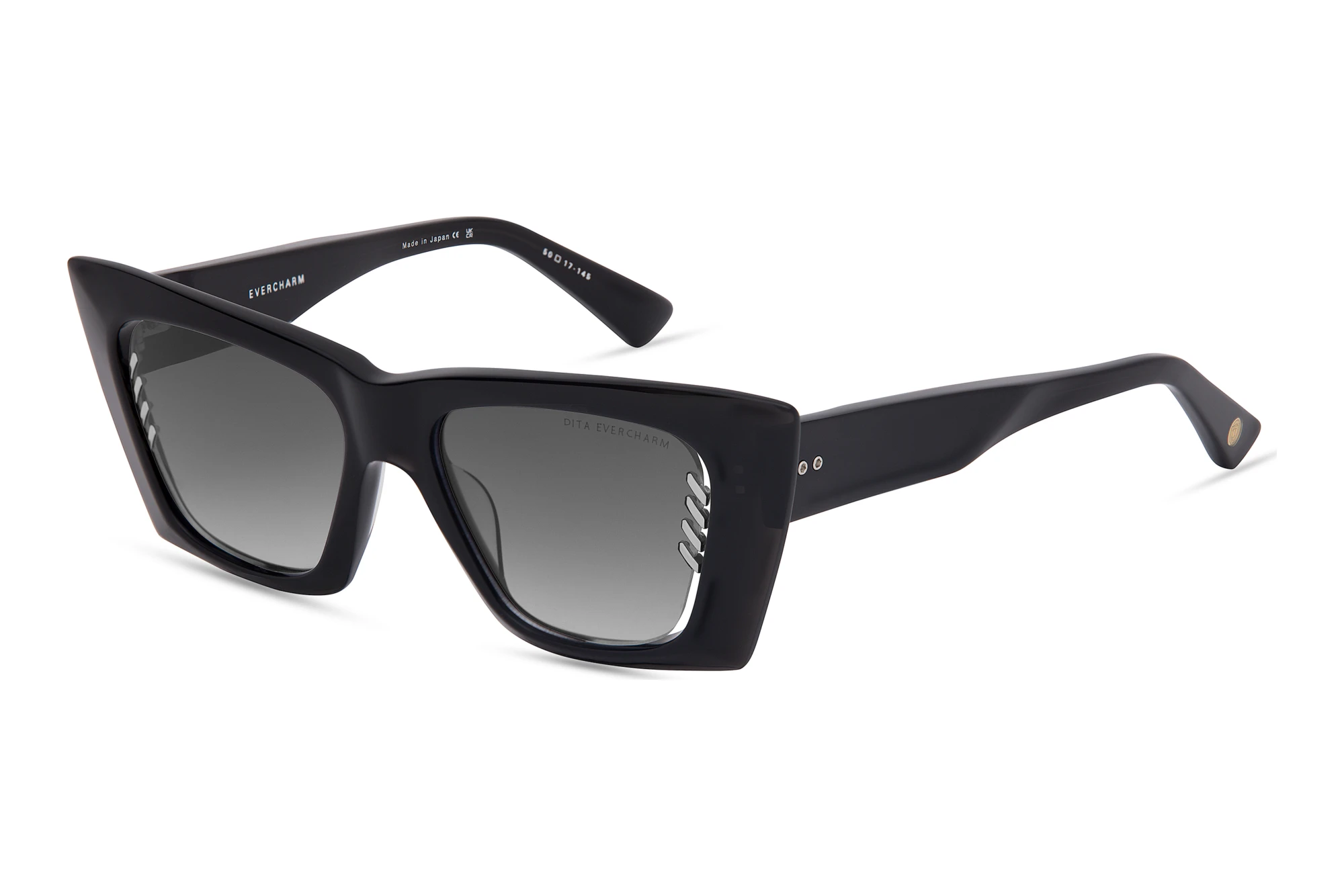 DITA DTS-754 01A GREY TO CLEAR GRADIENTBLACK GLASS - SILVER DITA DTS-754 01A GREY TO CLEAR GRADIENTBLACK GLASS - SILVER