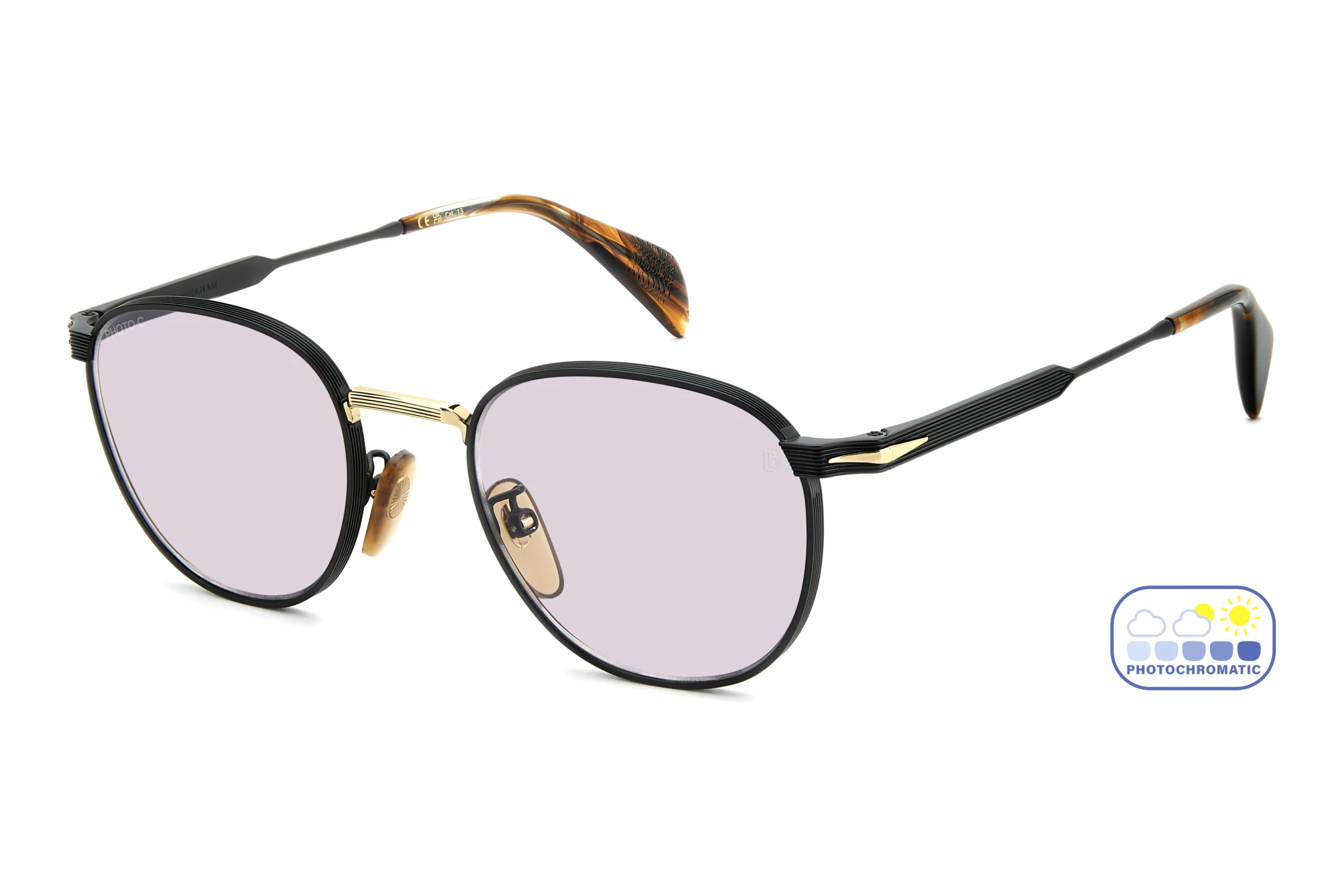 David Beckham DB 1228/S I46/5F VIOLET PHOTOCHROMATIC ANTIREFLEXMATTE BLACK GOLD David Beckham DB 1228/S I46/5F VIOLET PHOTOCHROMATIC ANTIREFLEXMATTE BLACK GOLD