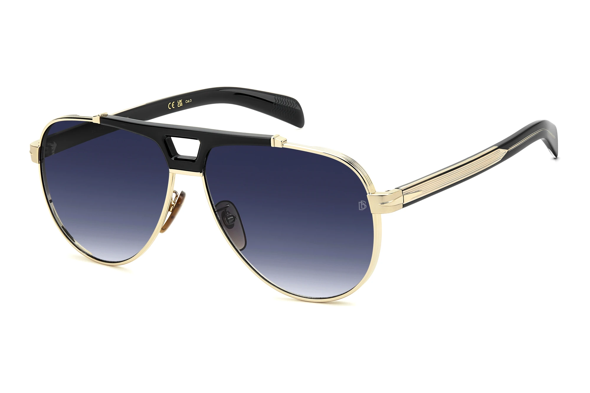 David Beckham DB 7169/S RHL/08 BLUE SHADEDGOLD BLACK David Beckham DB 7169/S RHL/08 BLUE SHADEDGOLD BLACK