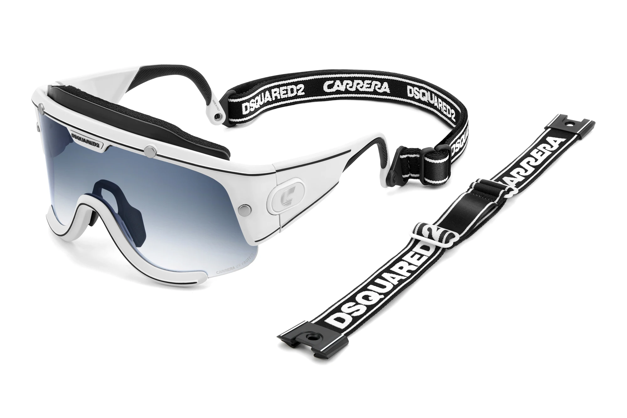Dsquared2 D2SPEED 6HT/08 BLUE SHADEDMATTE WHITE Dsquared2 D2SPEED 6HT/08 BLUE SHADEDMATTE WHITE