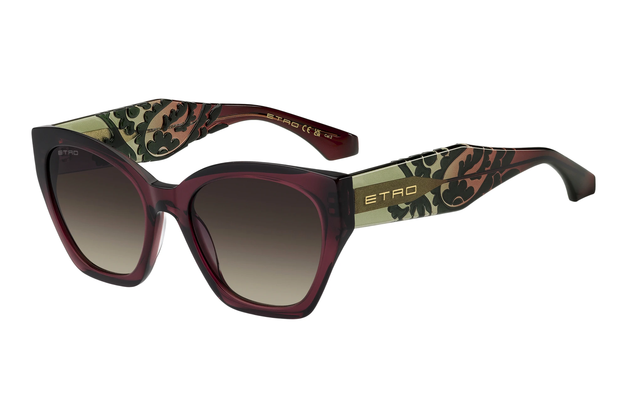 Etro ETRO 0148/S BQA/HA BROWN SHADEDBURGUNDY GREEN Etro ETRO 0148/S BQA/HA BROWN SHADEDBURGUNDY GREEN