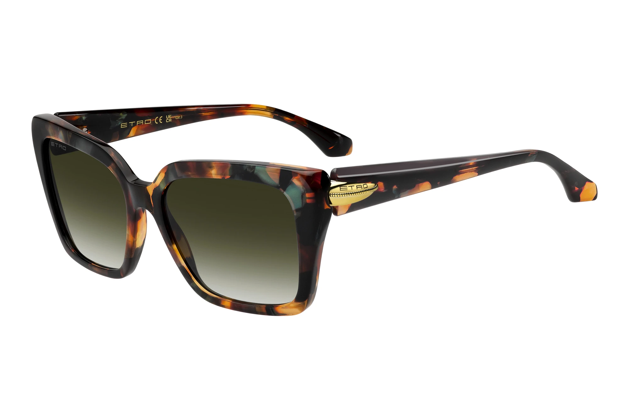 Etro ETRO 0151/S I2A/9K GREEN SHADEDBROWN HAVANA GREEN Etro ETRO 0151/S I2A/9K GREEN SHADEDBROWN HAVANA GREEN