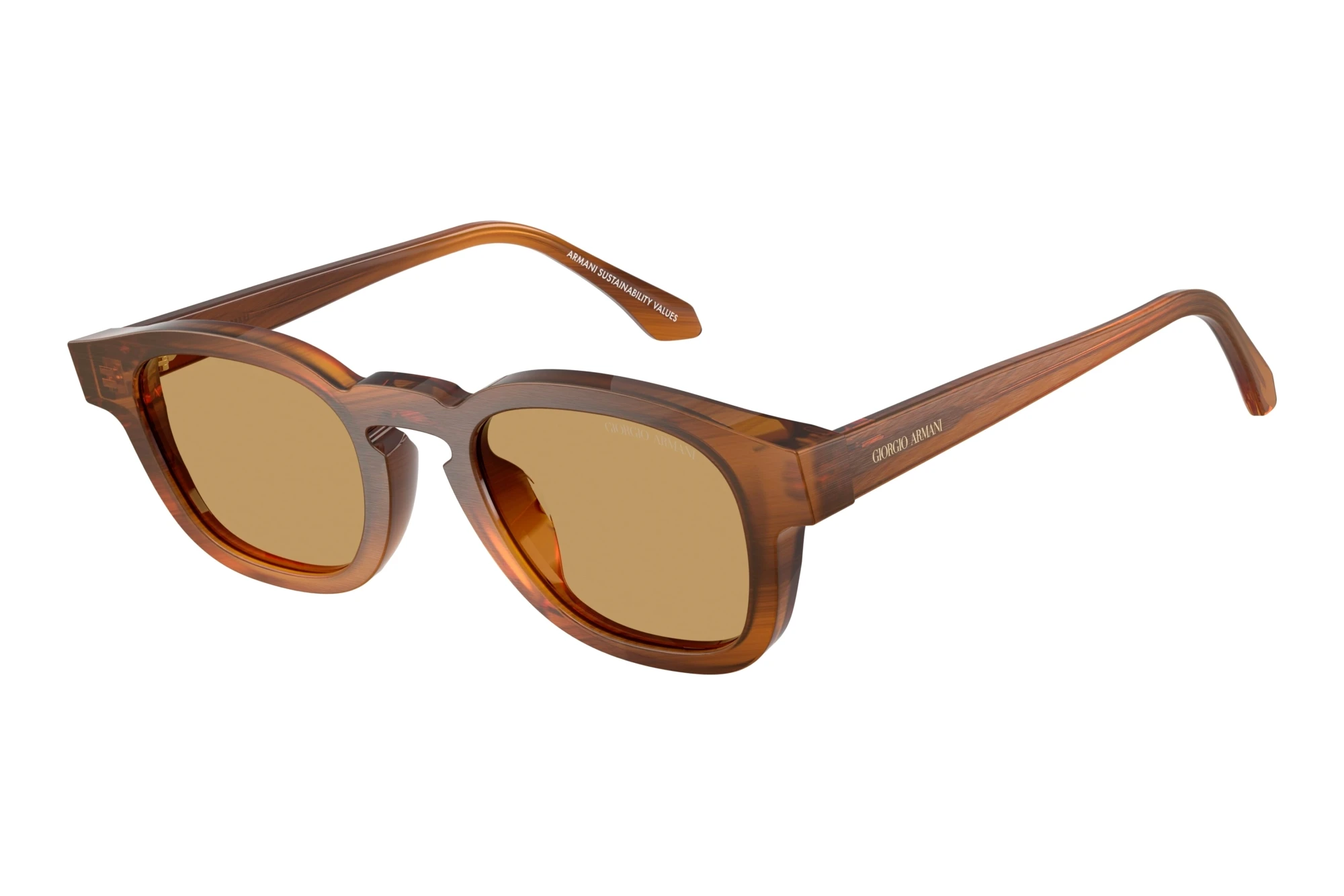 Giorgio Armani AR8254U 616373 BrownStriped Honey Giorgio Armani AR8254U 616373 BrownStriped Honey