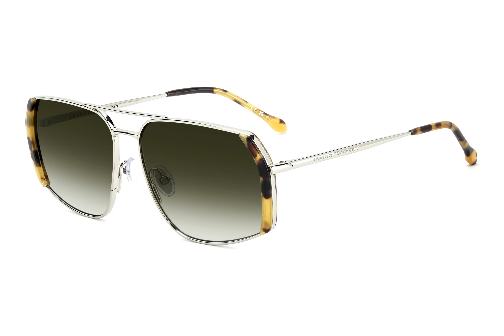 Isabel Marant IM 0261/S HBN/9K GREEN SHADEDYELLOW HAVANA PALLADIUM Isabel Marant IM 0261/S HBN/9K GREEN SHADEDYELLOW HAVANA PALLADIUM