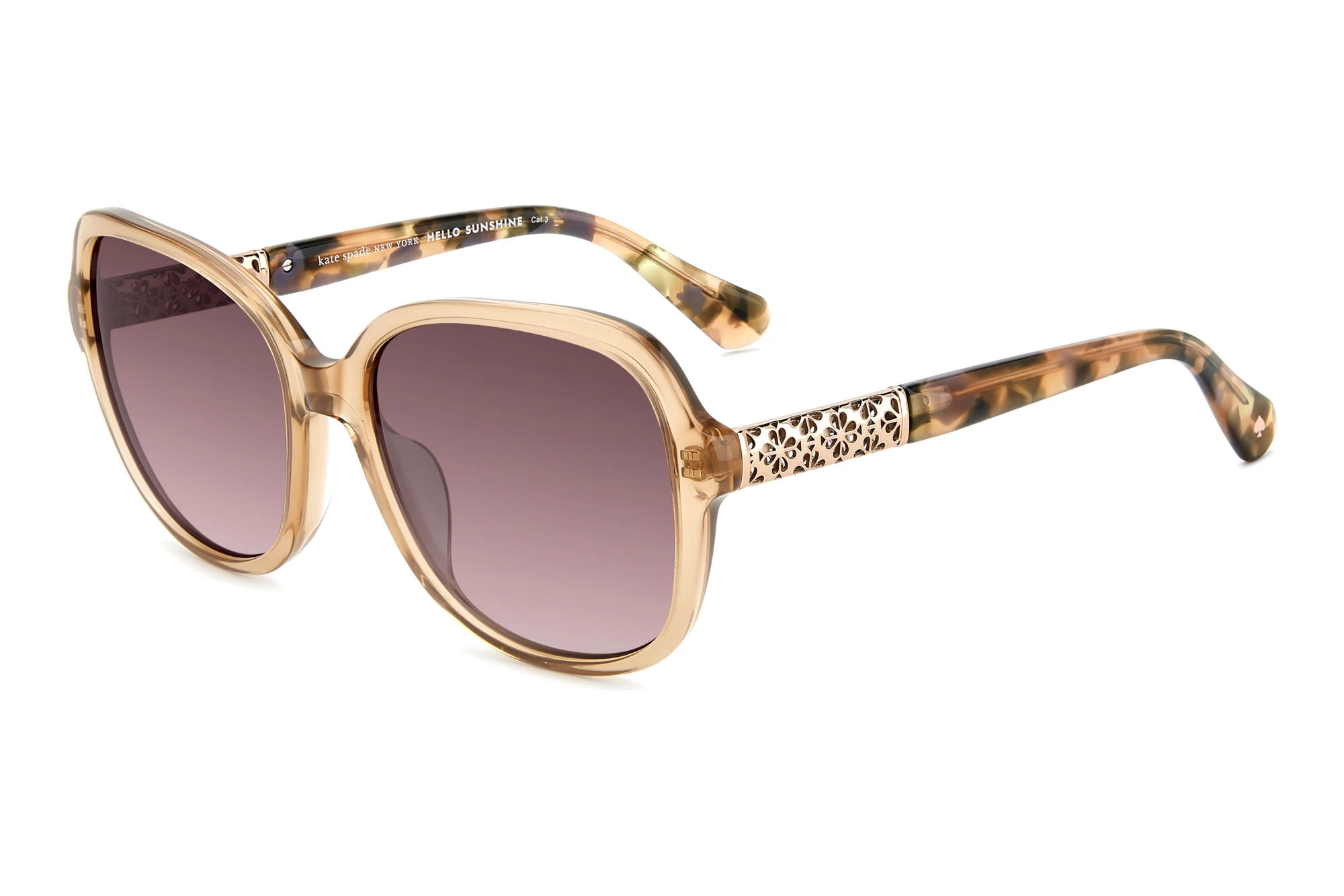 Kate Spade KS ELIZA 2/G/S 84E/3X PINK DOUBLESHADEGOLD BEIGE Kate Spade KS ELIZA 2/G/S 84E/3X PINK DOUBLESHADEGOLD BEIGE