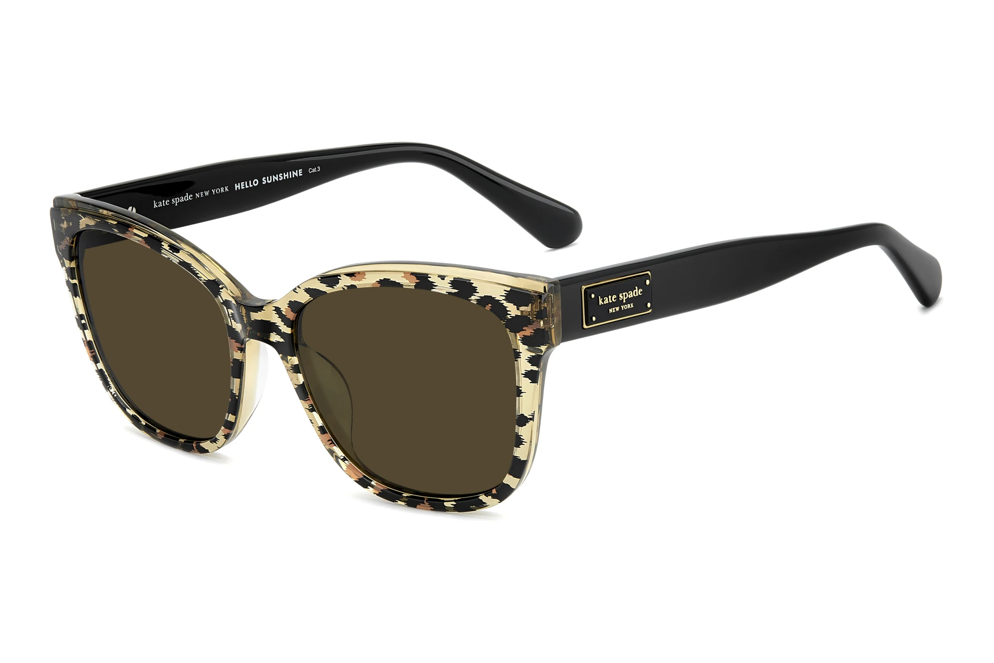 Kate Spade KS FATIMAH 2/S 4GL/70 BROWNBLACK PANTER GOLD Kate Spade KS FATIMAH 2/S 4GL/70 BROWNBLACK PANTER GOLD
