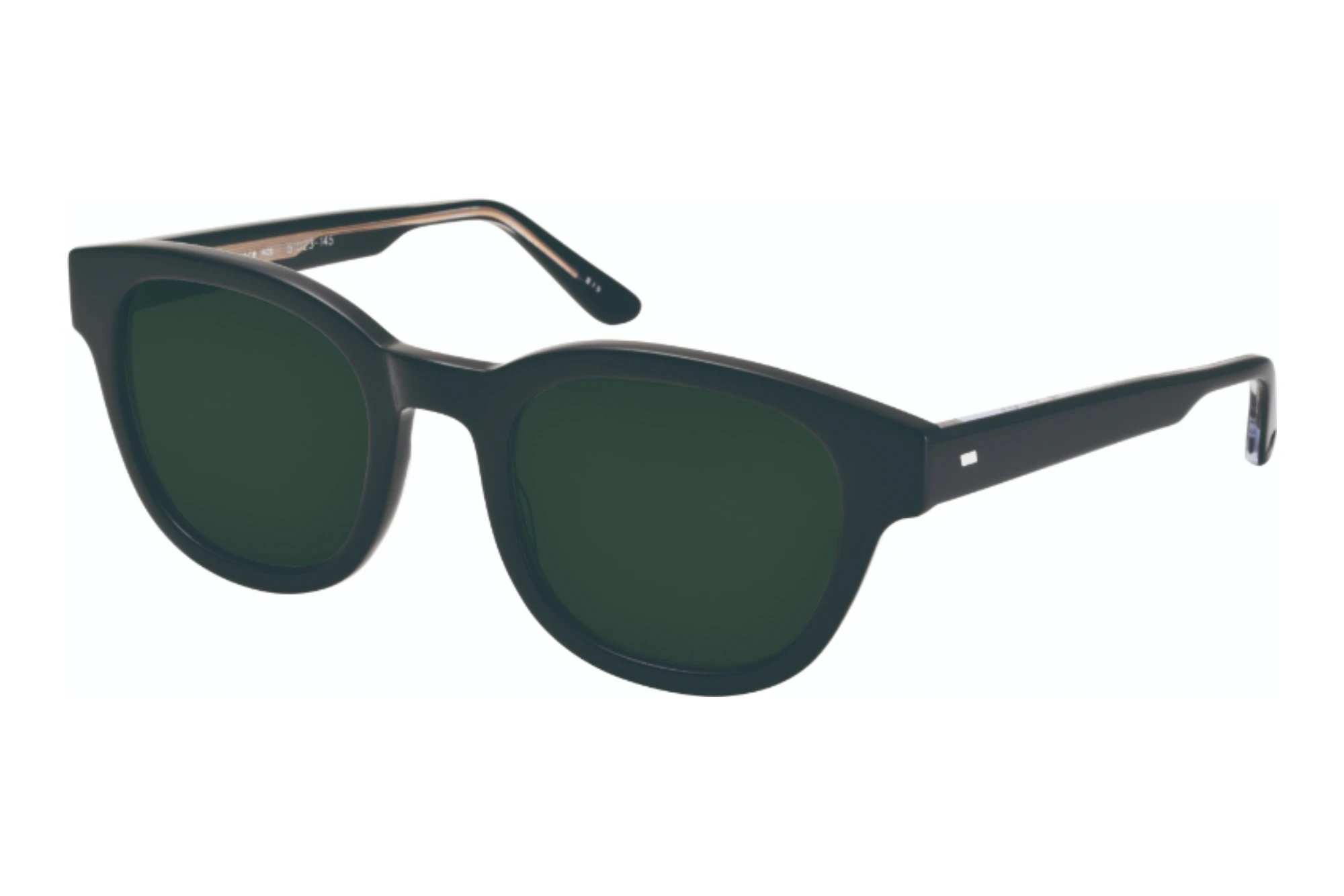MASUNAGA KOKI096 S19 Mineral Polarised Lenses / GreenUSG-BK MASUNAGA KOKI096 S19 Mineral Polarised Lenses / GreenUSG-BK