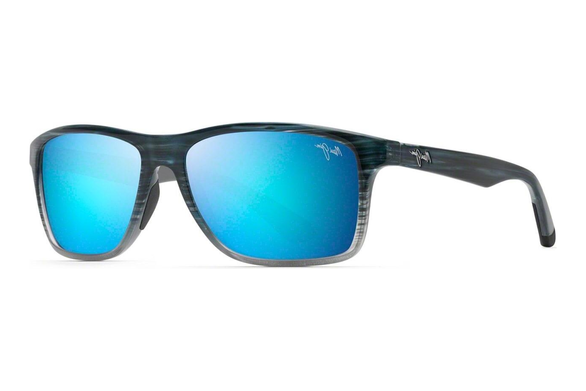 Maui Jim Onshore B798-03S Blue HawaiiBlue Black Stripe Fade Maui Jim Onshore B798-03S Blue HawaiiBlue Black Stripe Fade