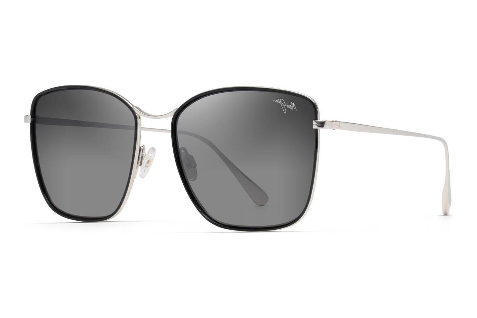 Maui Jim Tiger Lily GS561-02 Neutral GreyGloss Black with Silver Maui Jim Tiger Lily GS561-02 Neutral GreyGloss Black with Silver