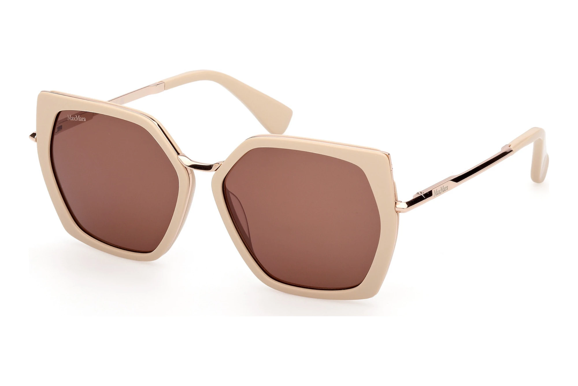Max Mara MM0136 25E braunGlänzend Elfenbein Max Mara MM0136 25E braunGlänzend Elfenbein