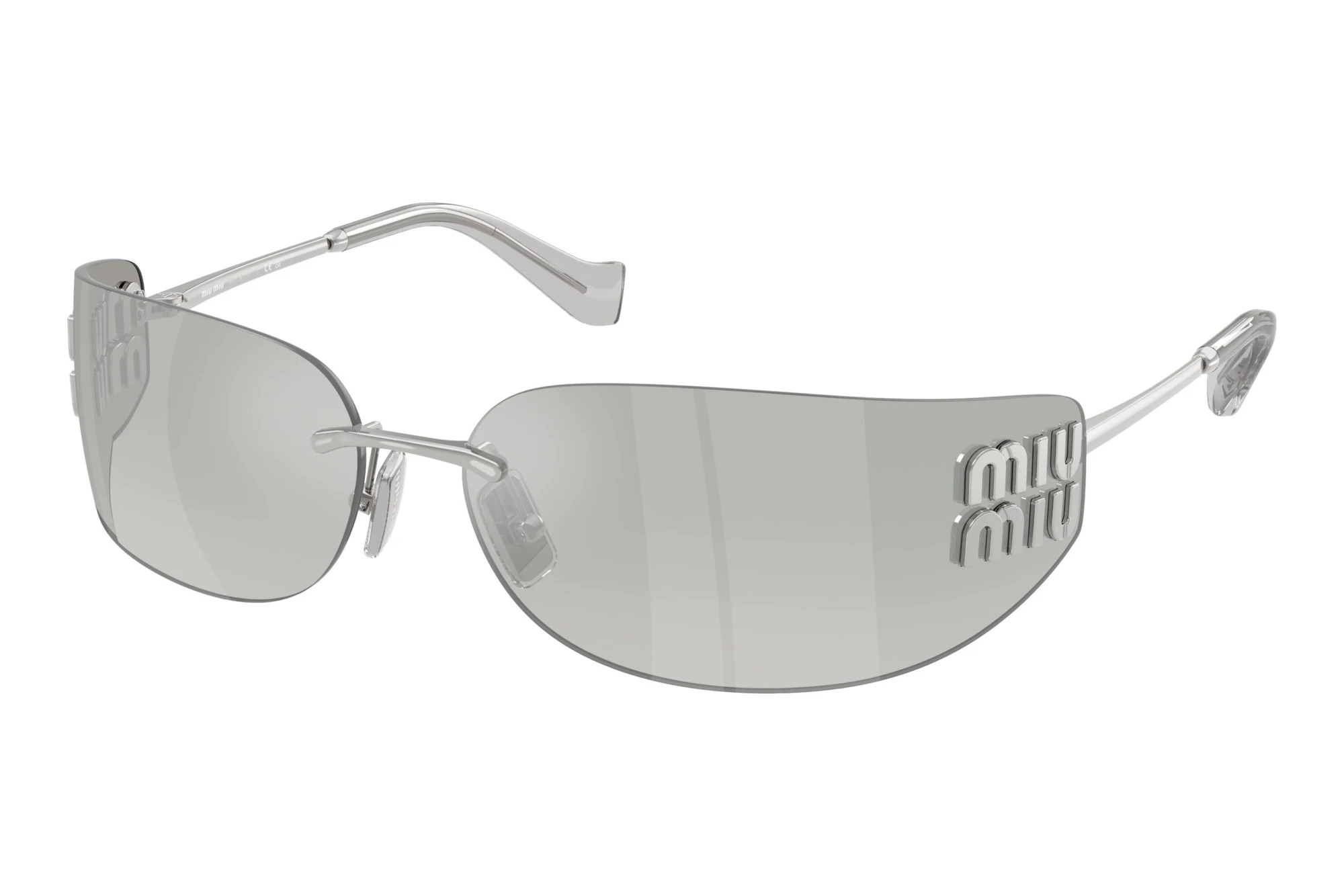 Miu Miu MU A51S 1BC10Y Gray Mirror Silver GradientSilver Miu Miu MU A51S 1BC10Y Gray Mirror Silver GradientSilver