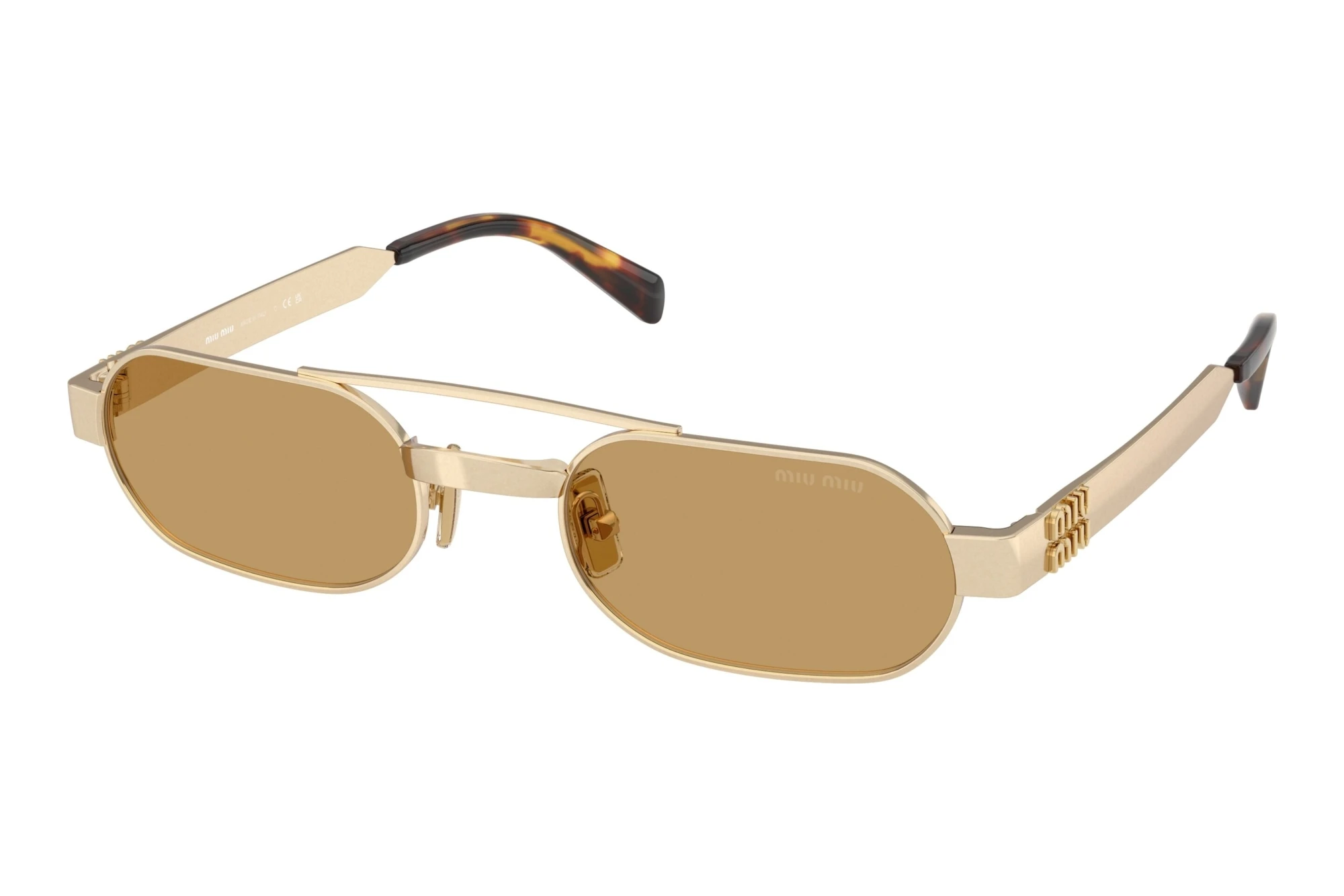 Miu Miu MU B52S 22M10Y BrownAncient Gold Miu Miu MU B52S 22M10Y BrownAncient Gold