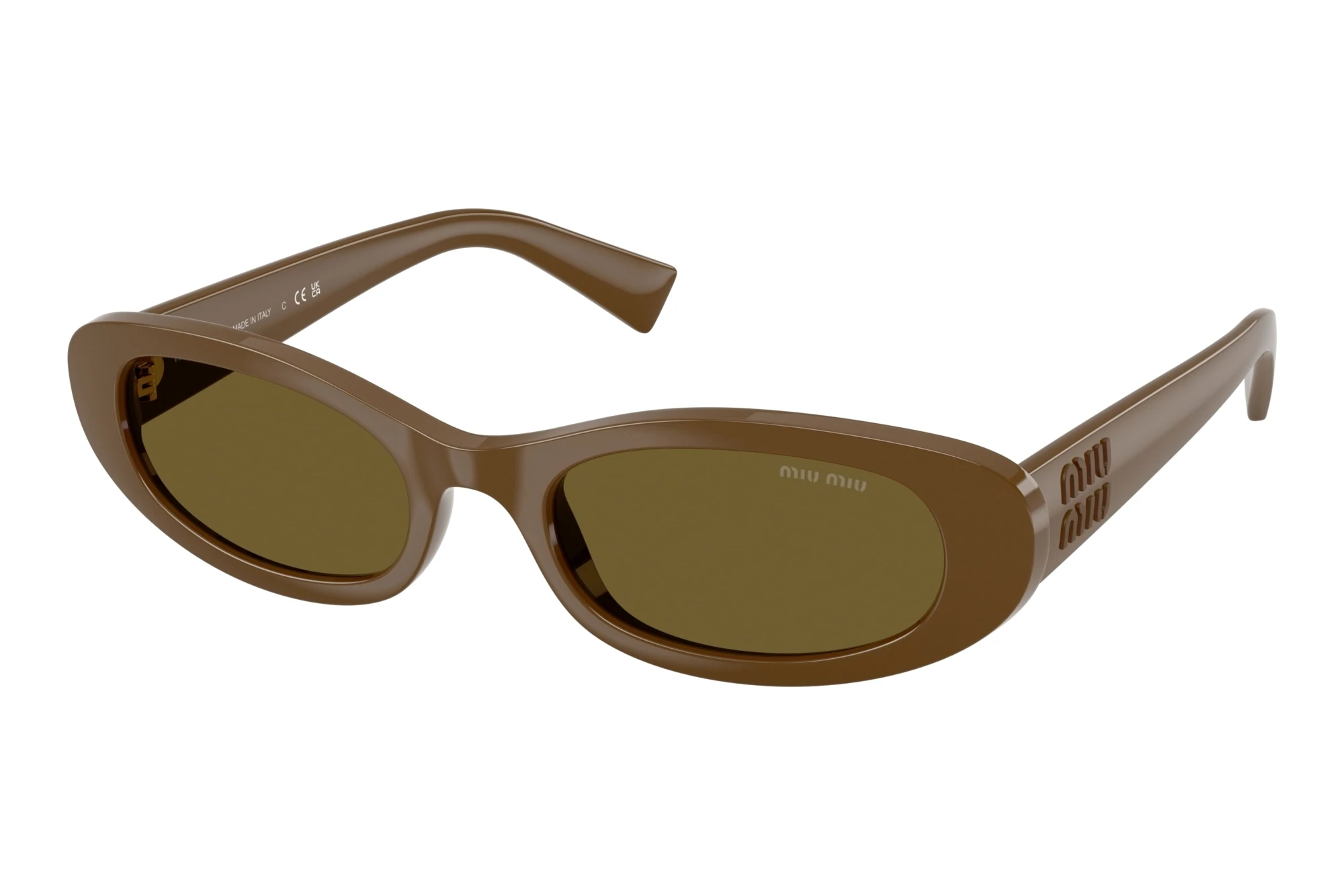 Miu Miu MU C02S 23R09Z Dark BrownMilitary Green Miu Miu MU C02S 23R09Z Dark BrownMilitary Green
